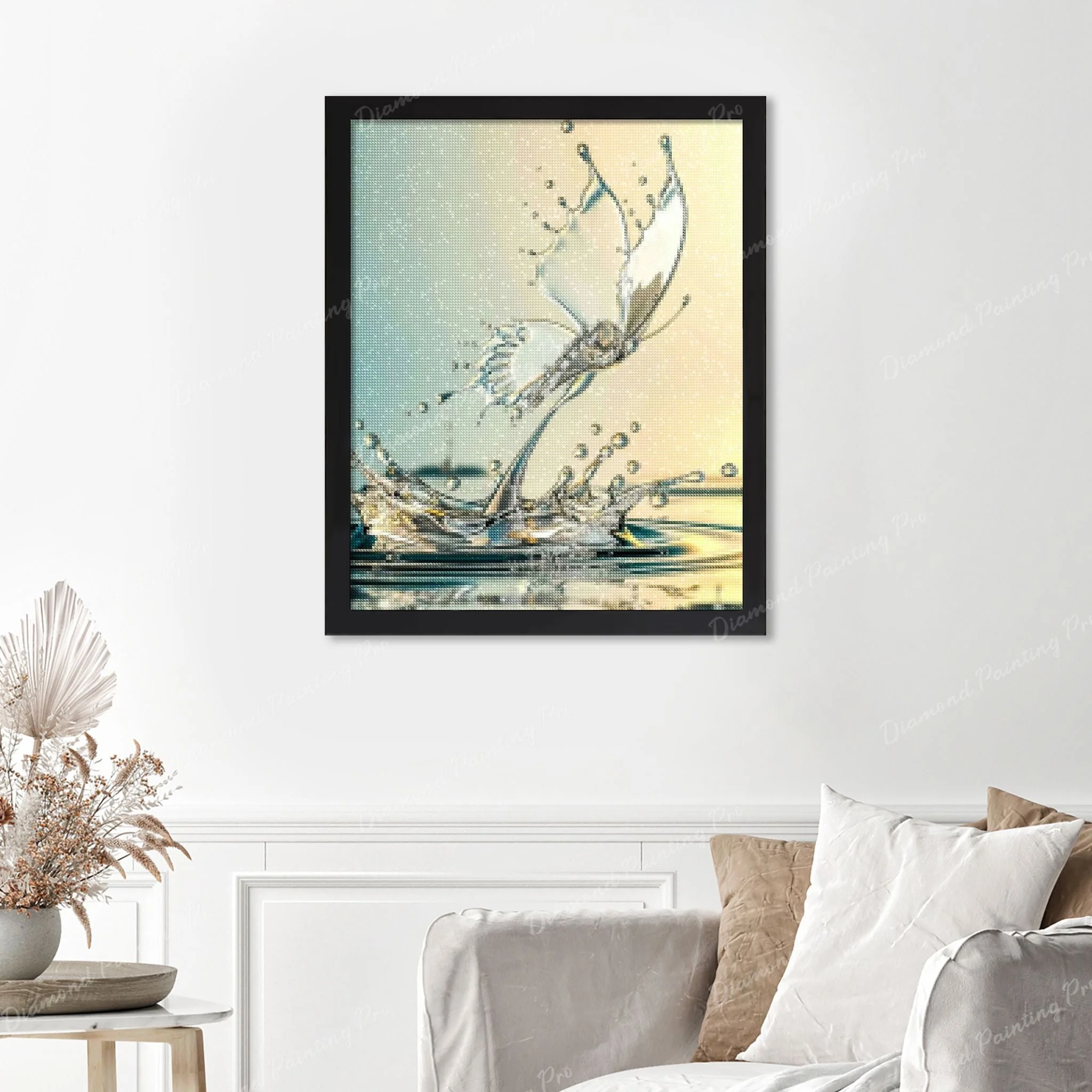 Waterdrop Butterfly | Finished Diamond Painting - Image 4