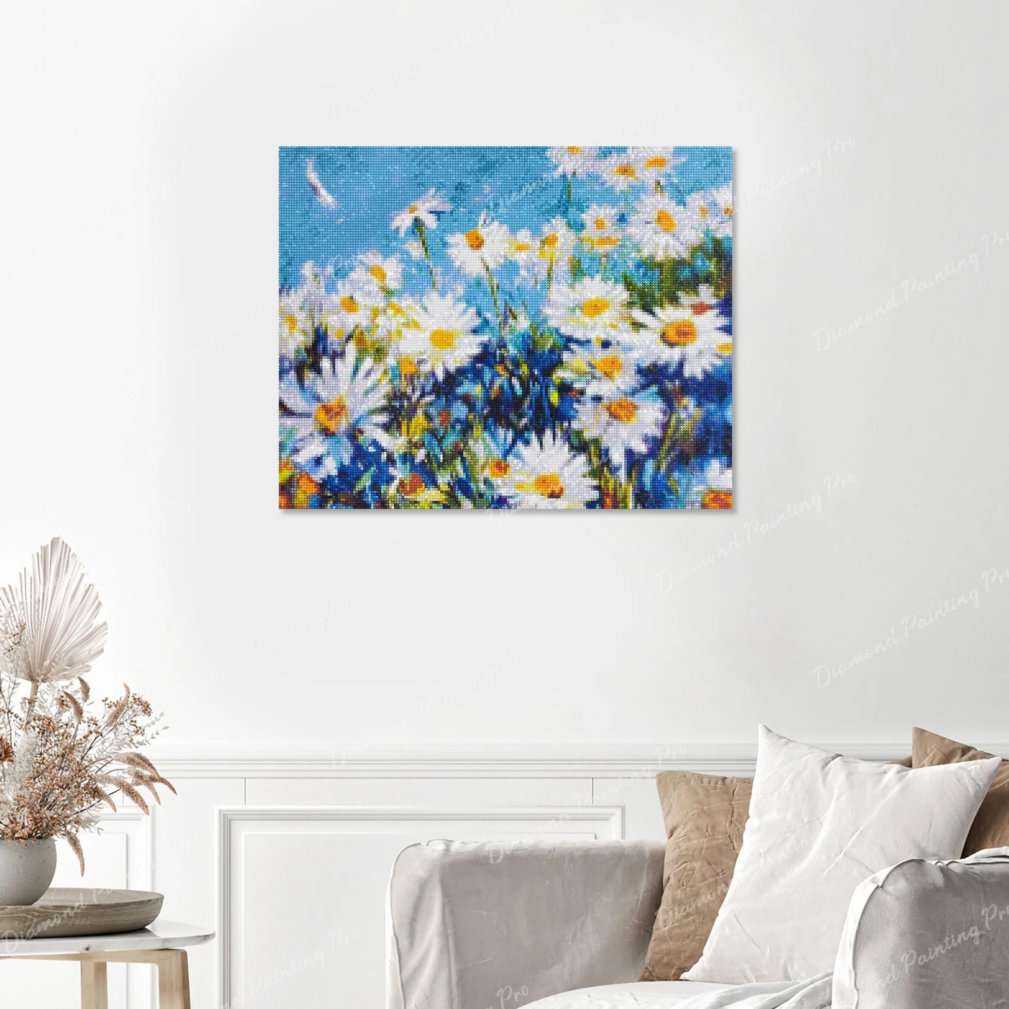 White Daisy Flower | Finished Diamond Painting - Image 2