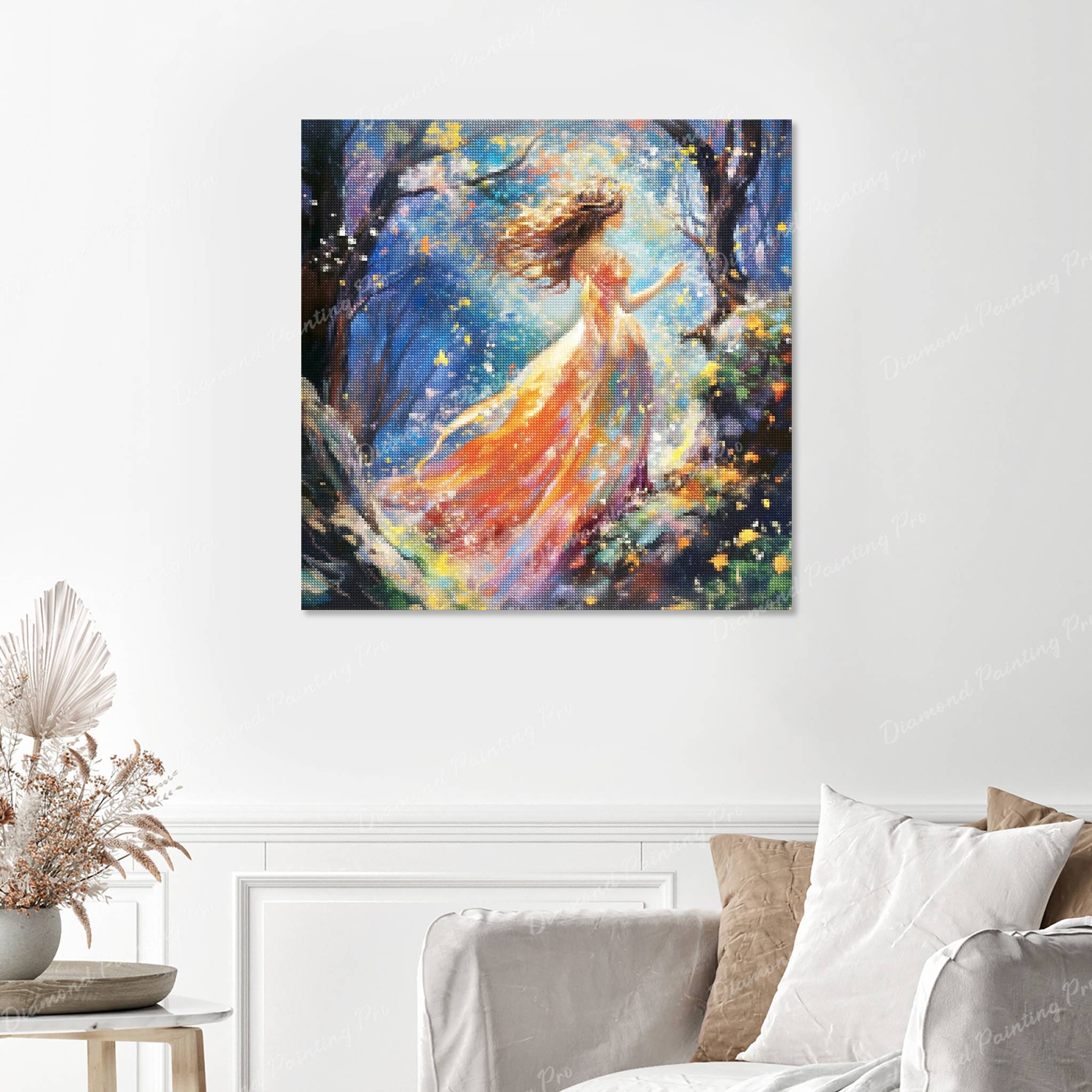 Willow The Whimsical Wanderer | Finished Diamond Painting - Image 2