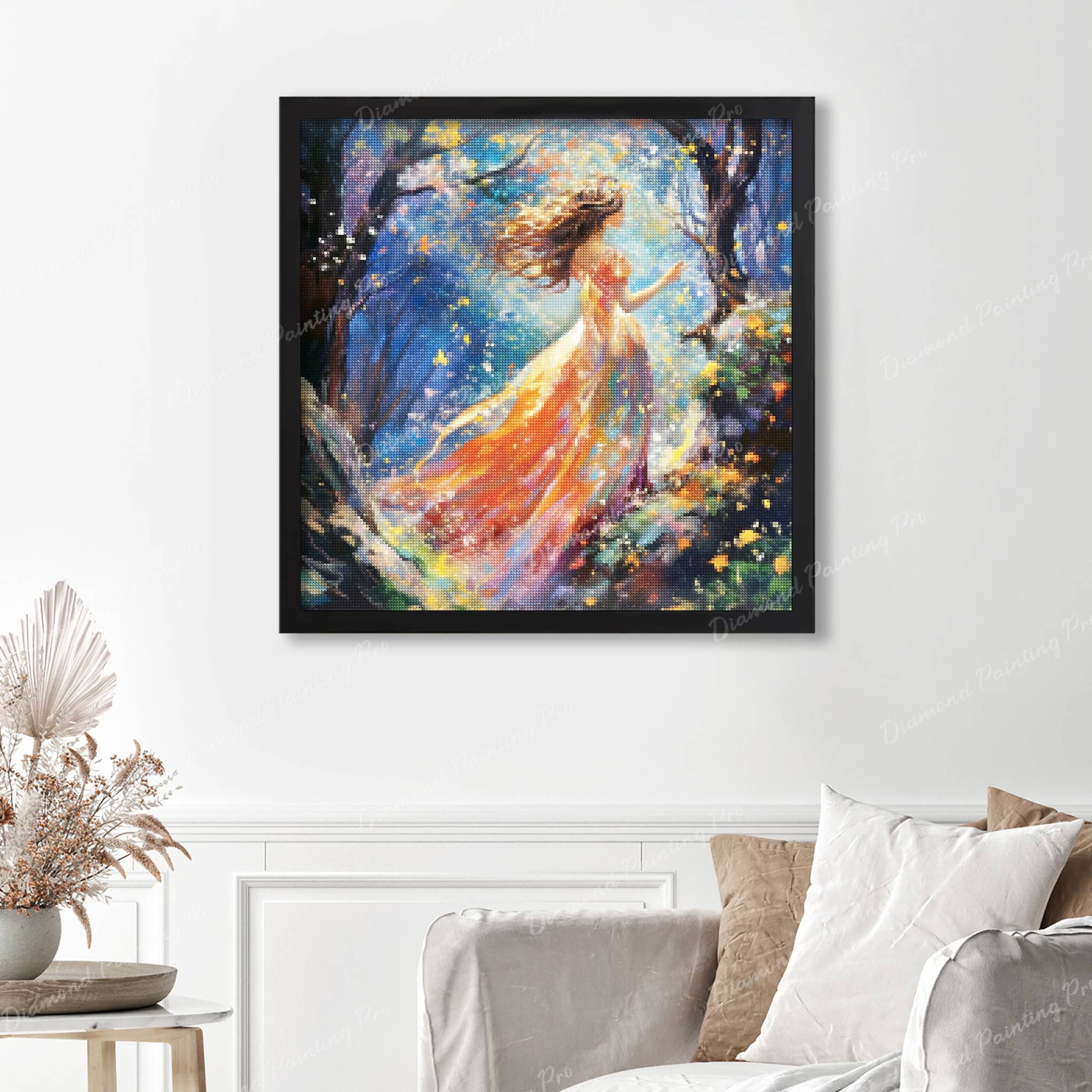 Willow The Whimsical Wanderer | Finished Diamond Painting - Image 4