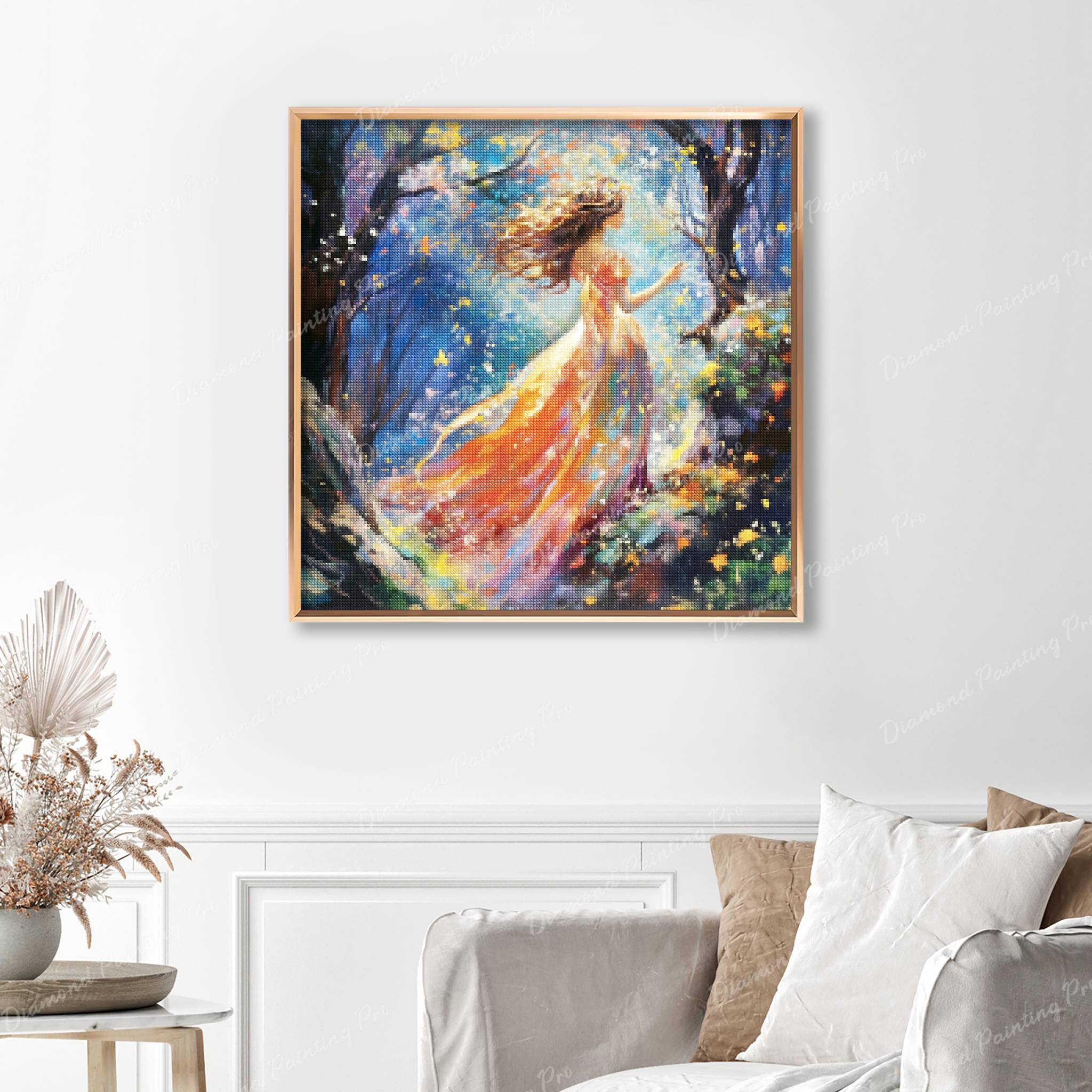 Willow The Whimsical Wanderer | Finished Diamond Painting - Image 5