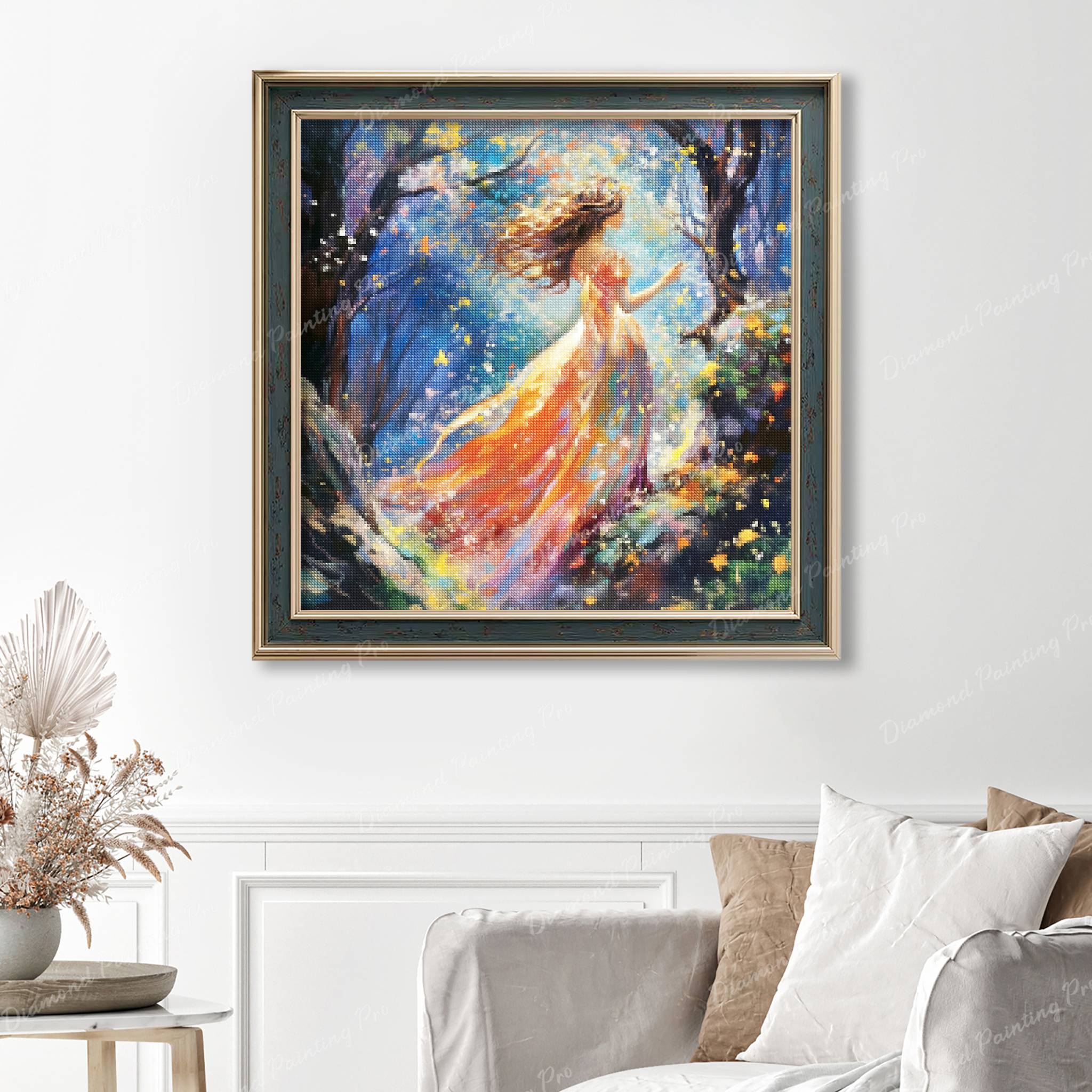 Willow The Whimsical Wanderer | Finished Diamond Painting - Image 6