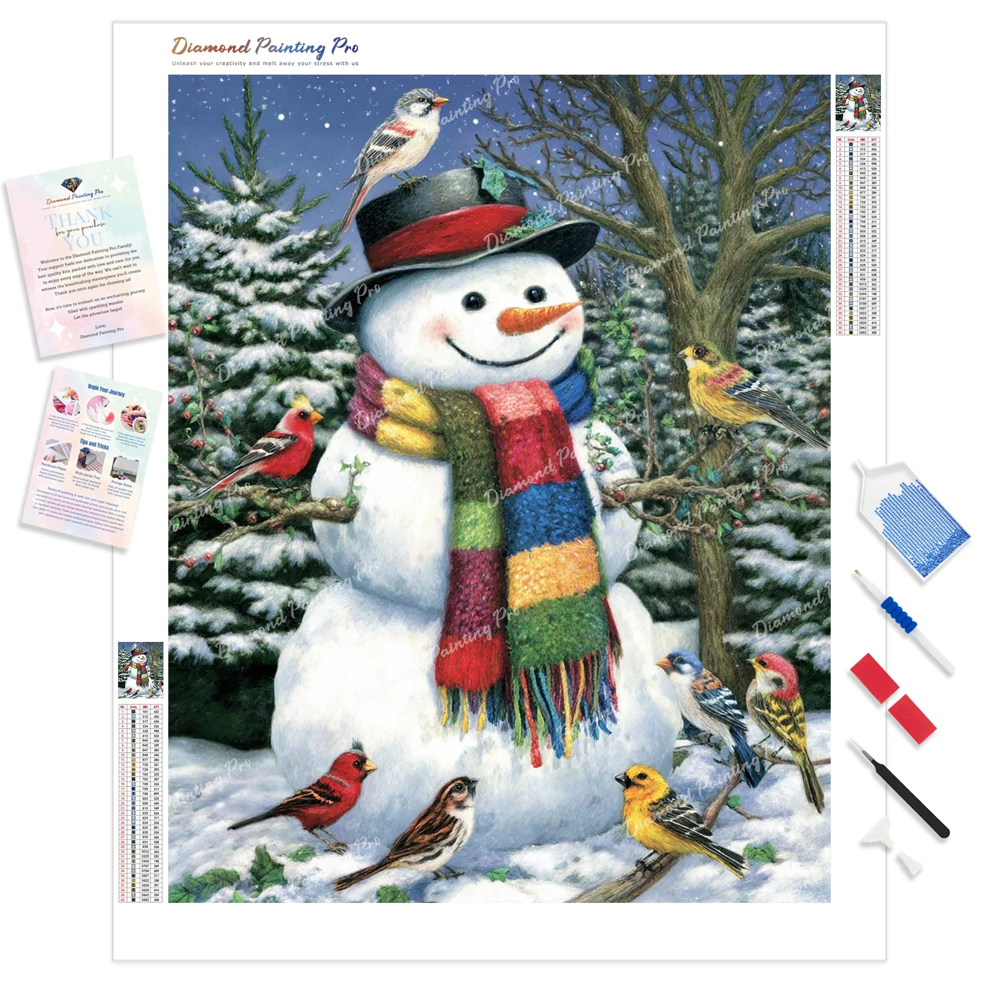 Flock of Winter Friends | Diamond Painting
