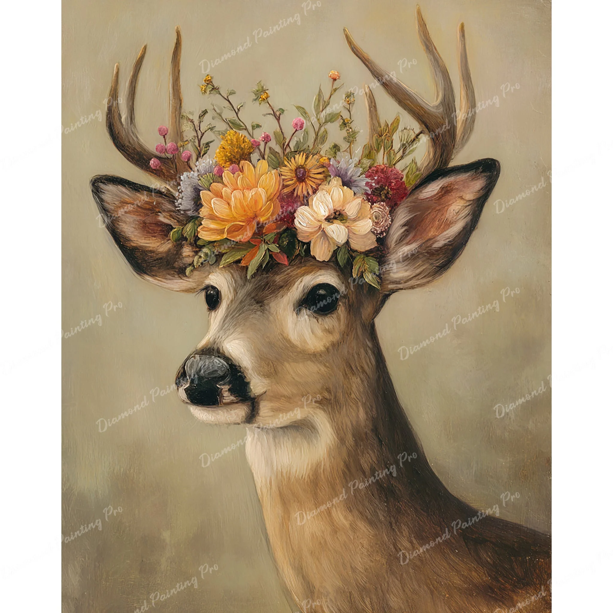 Floral Antler | Diamond Painting - Image 2