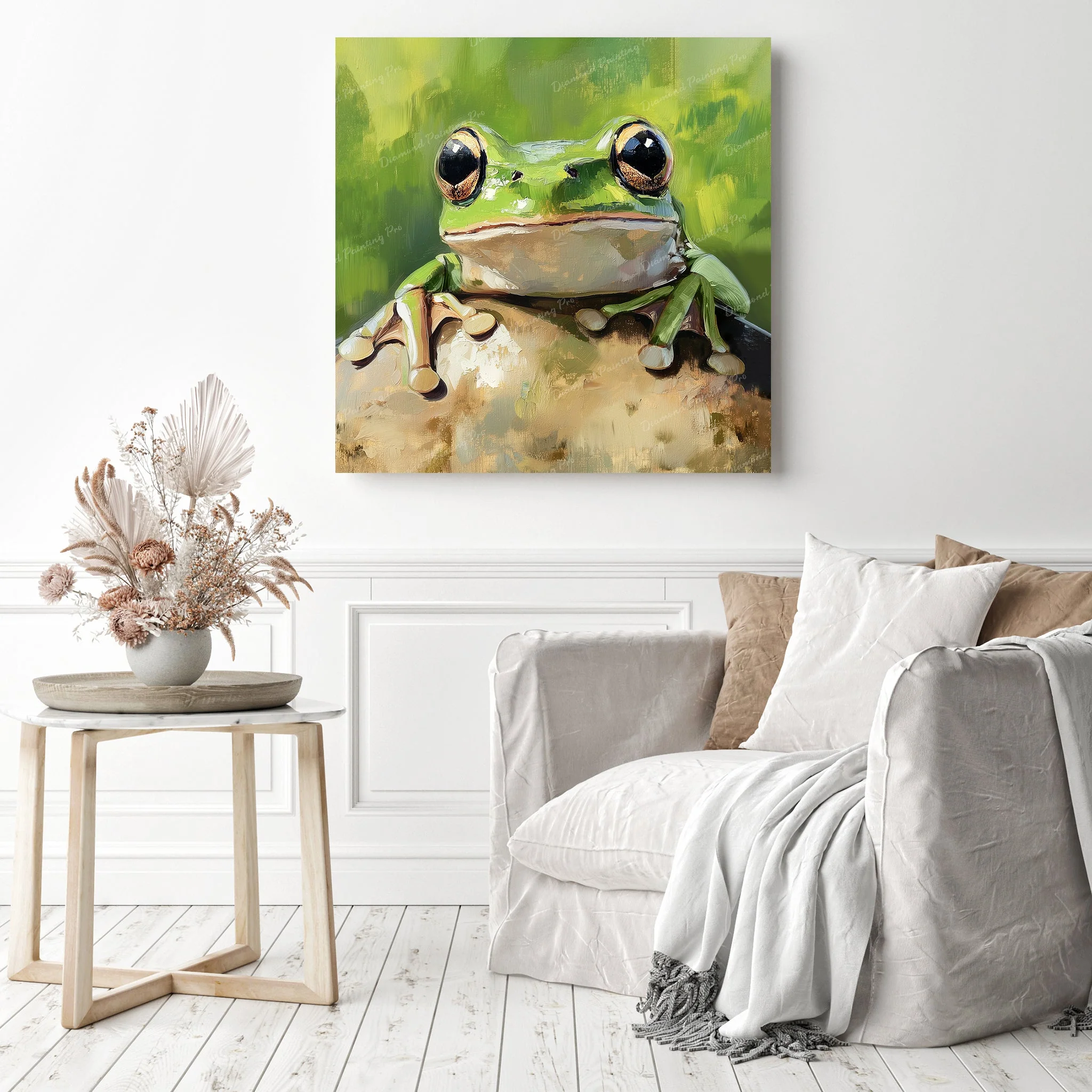 Froggy Gaze of Wonder | Diamond Painting - Image 3