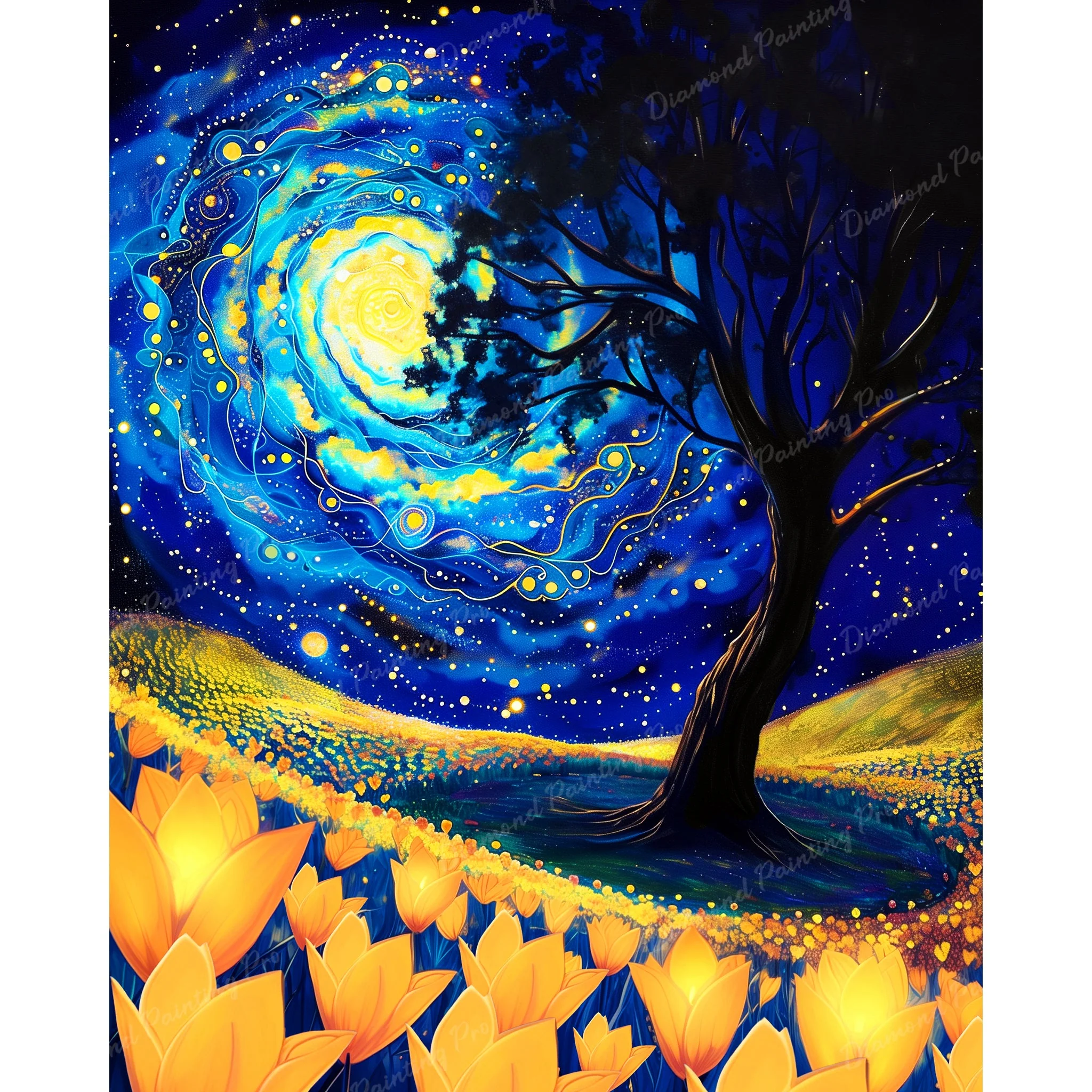 Galaxy Tulips | Diamond Painting - Image 2