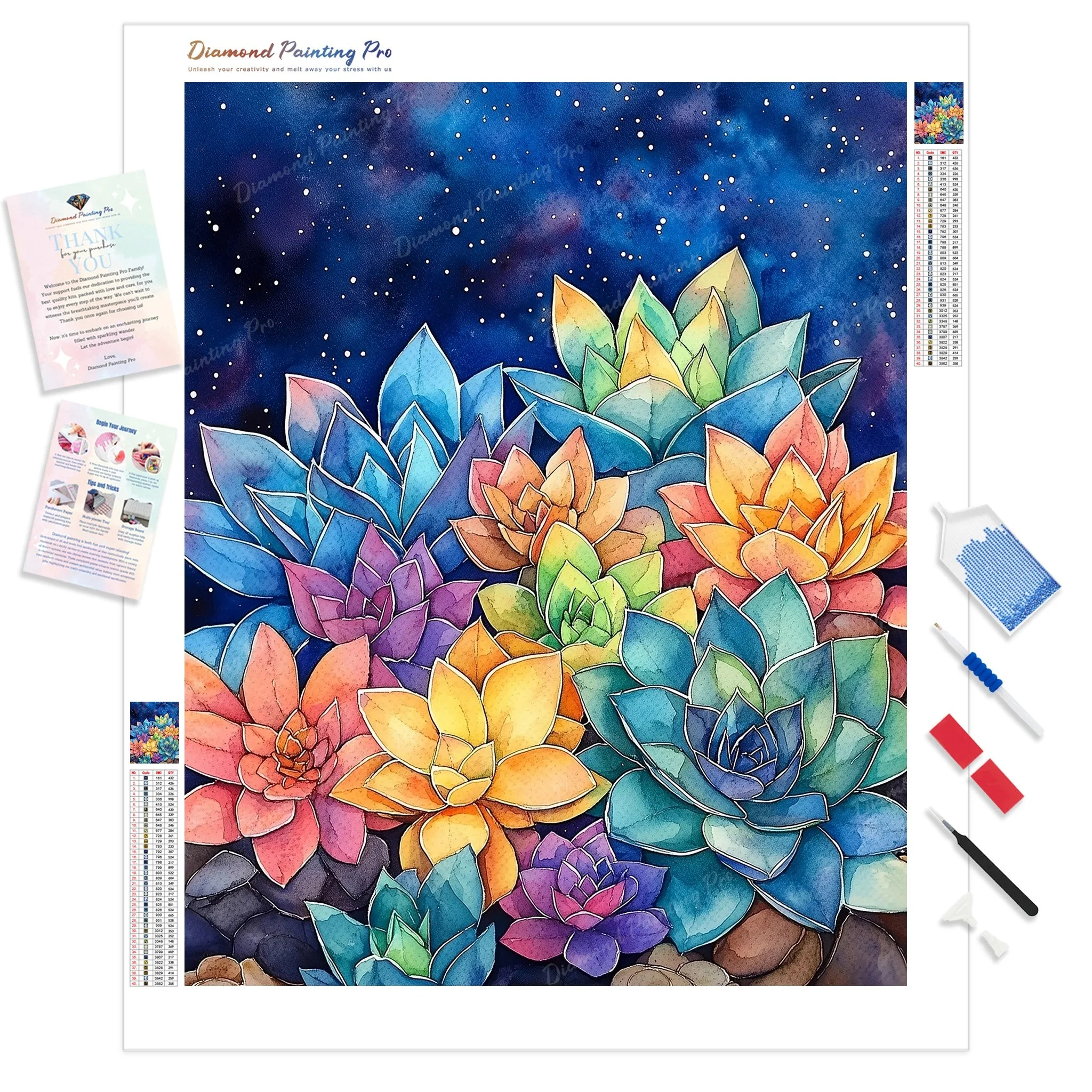 Garden of Succulents | Diamond Painting