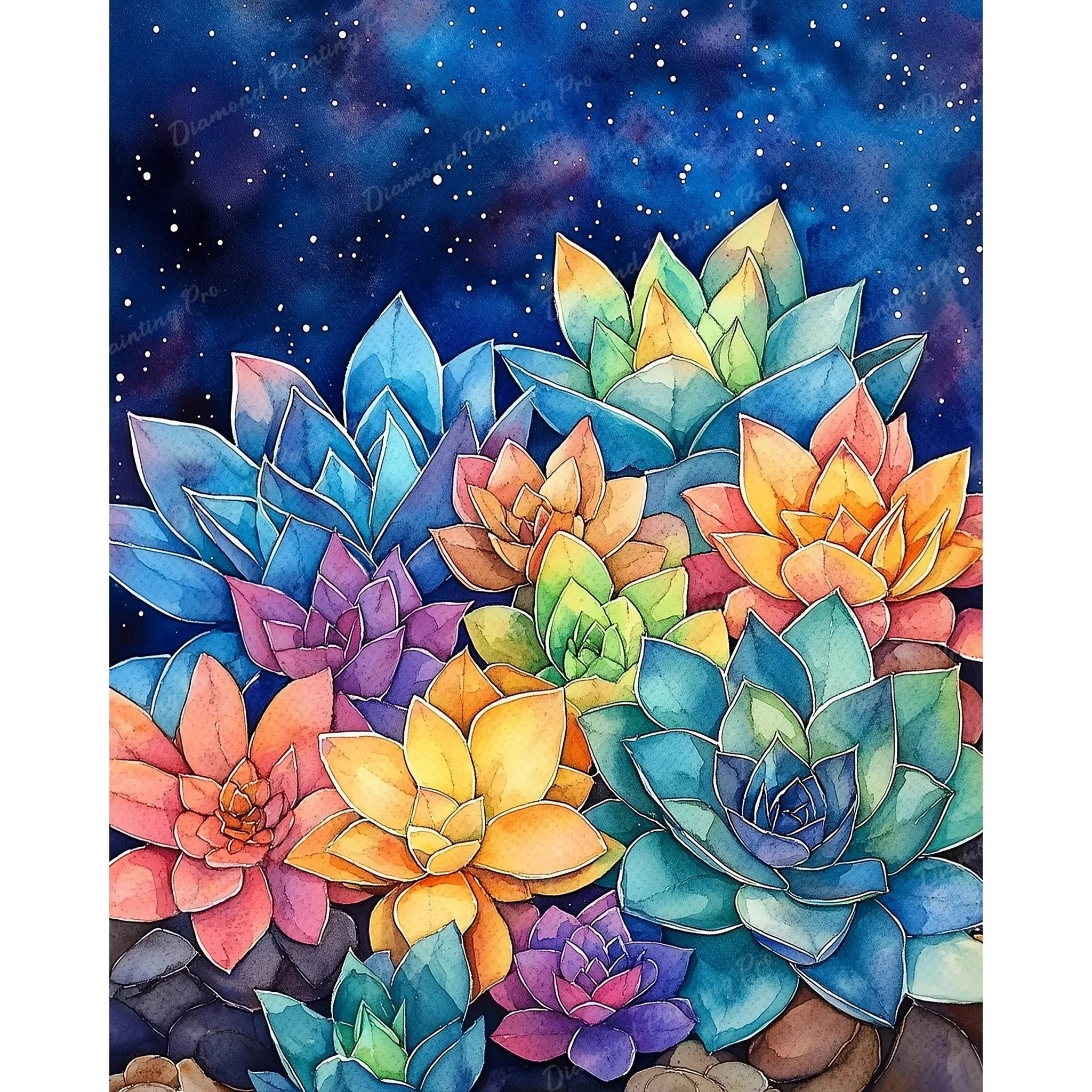 Garden of Succulents | Diamond Painting - Image 2