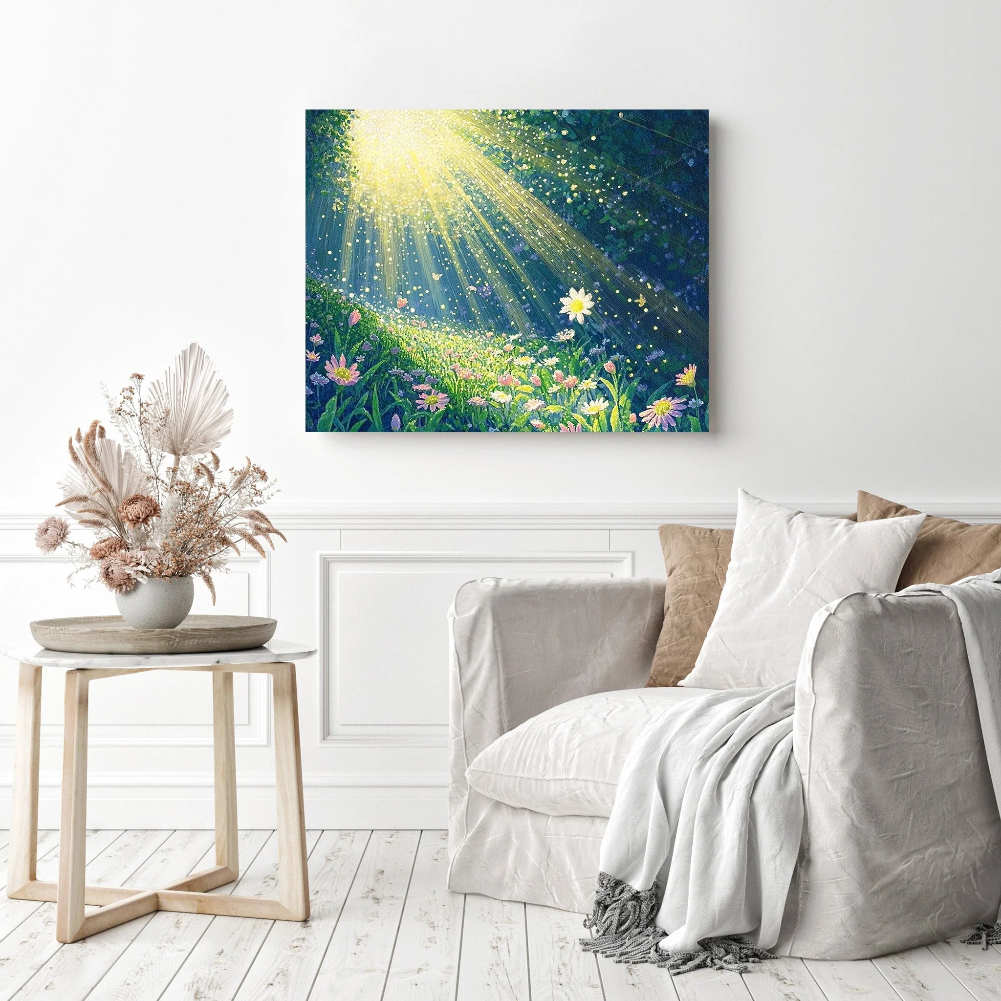 Golden Meadow Glow | Diamond Painting - Image 3