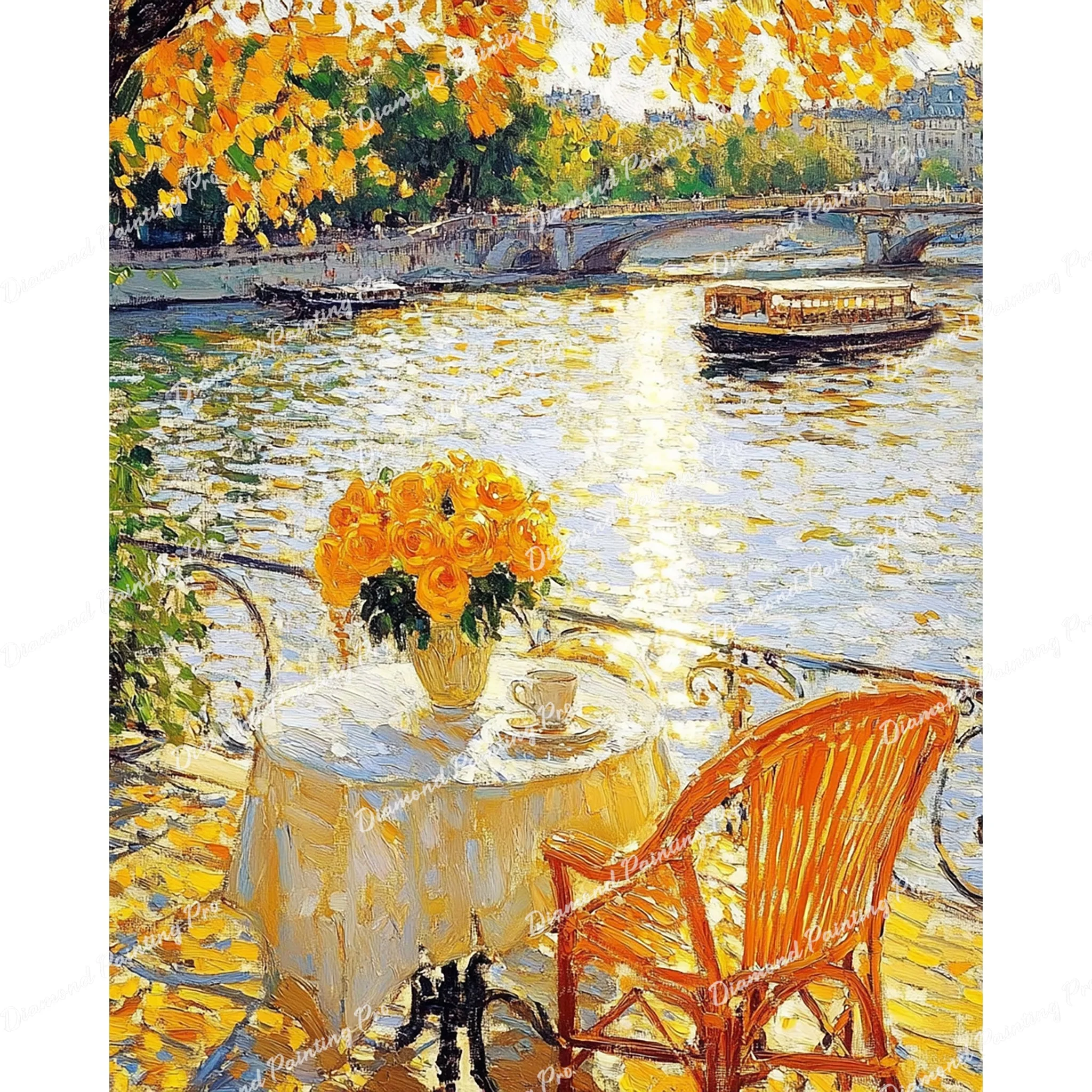Golden Morning Tea | Diamond Painting - Image 2