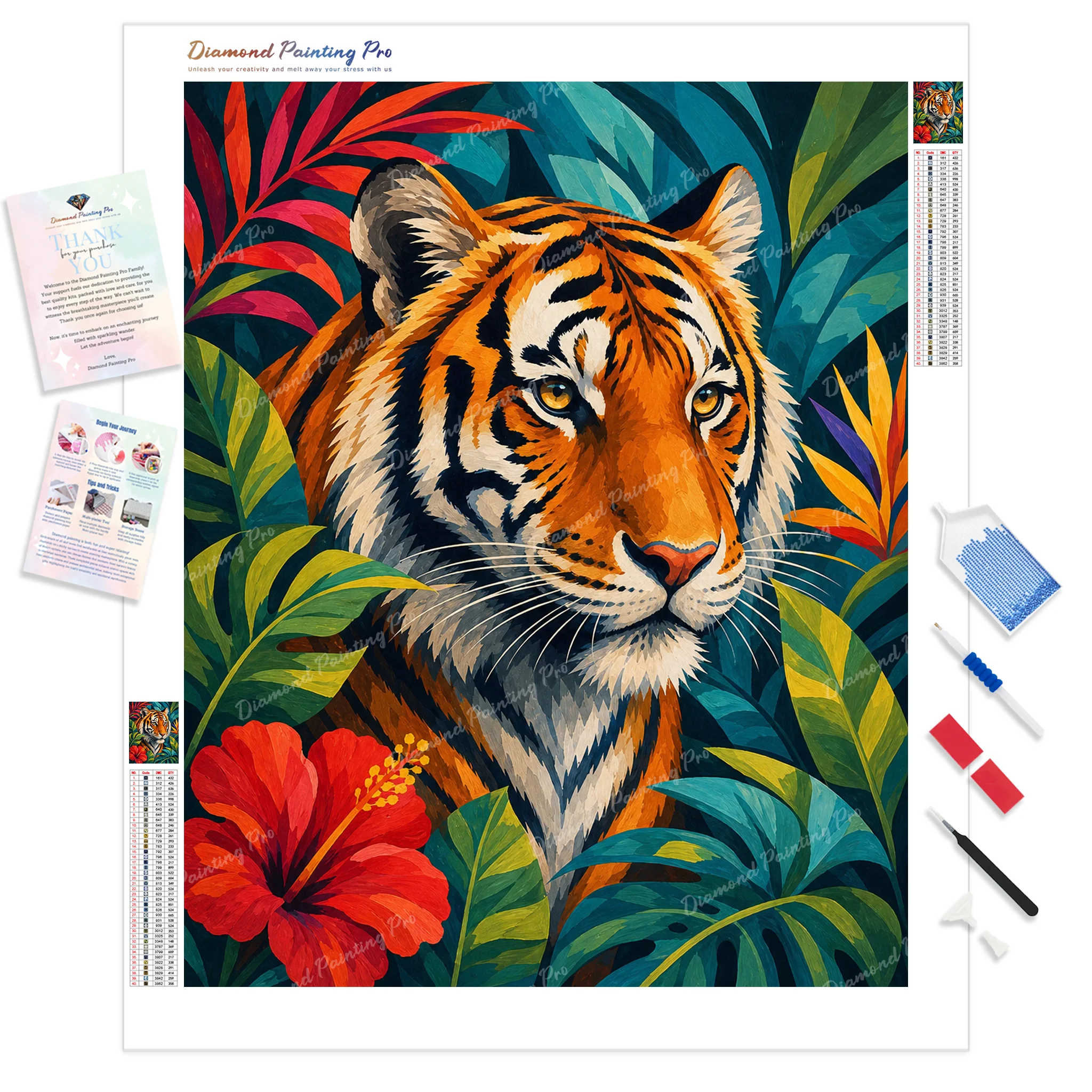 Golden Tiger | Diamond Painting