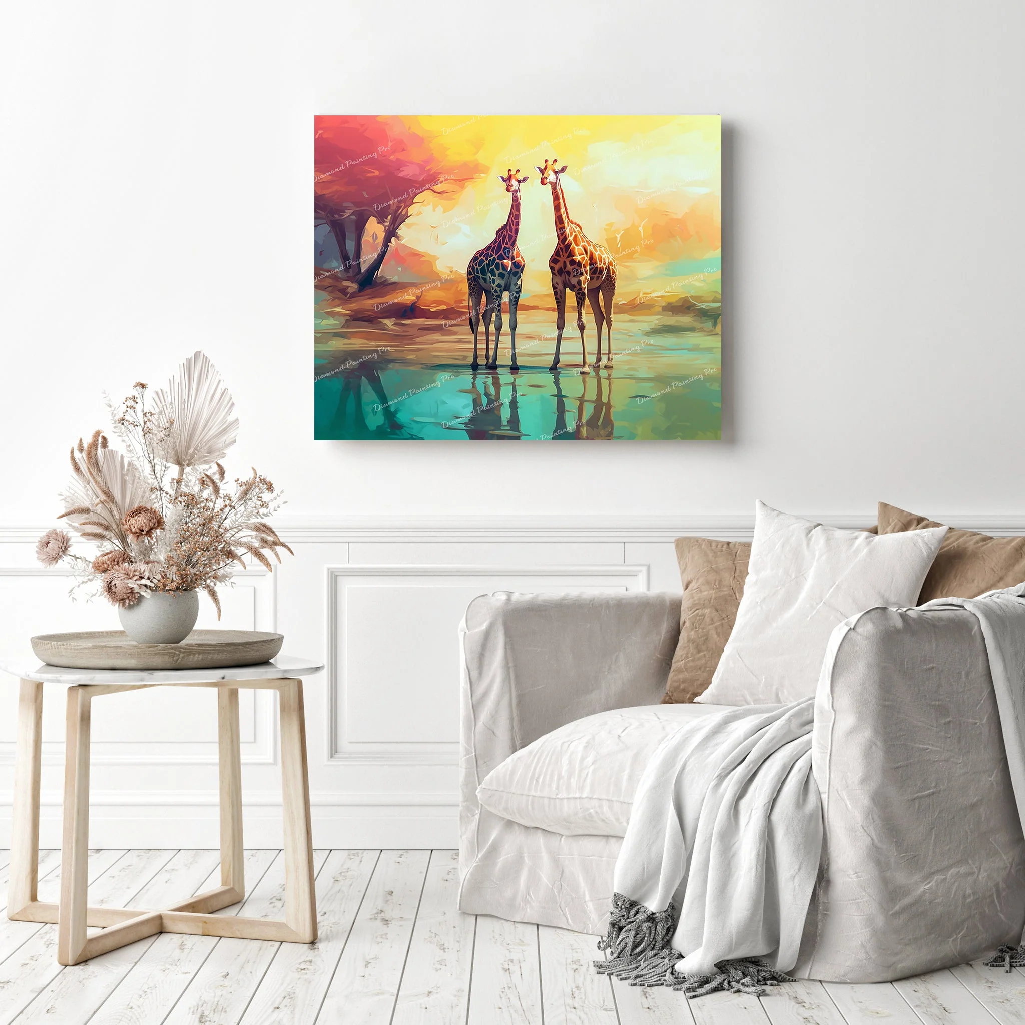 Graceful Giraffes | Diamond Painting - Image 3