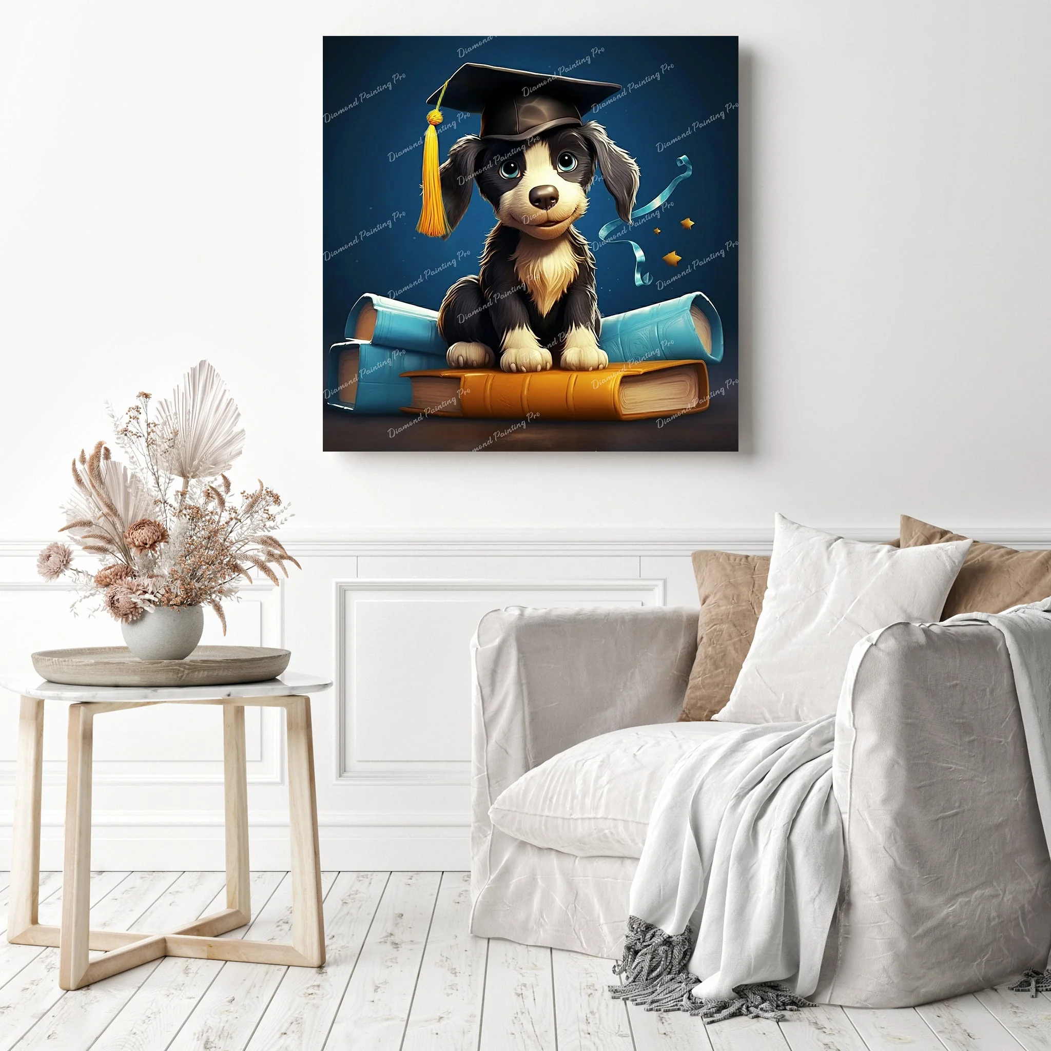 Graduation with Paw-ficiency | Diamond Painting - Image 3