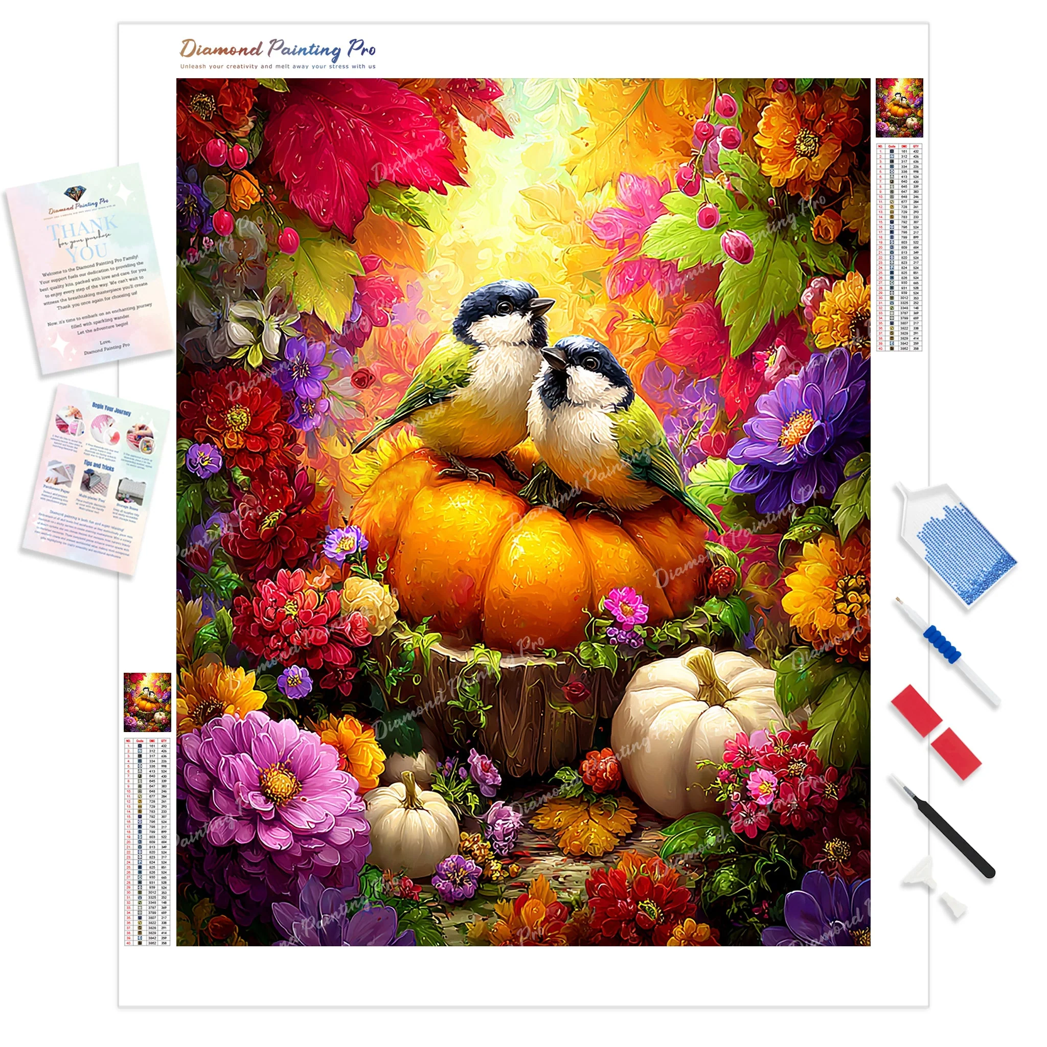 Harvest Lovebirds | Diamond Painting