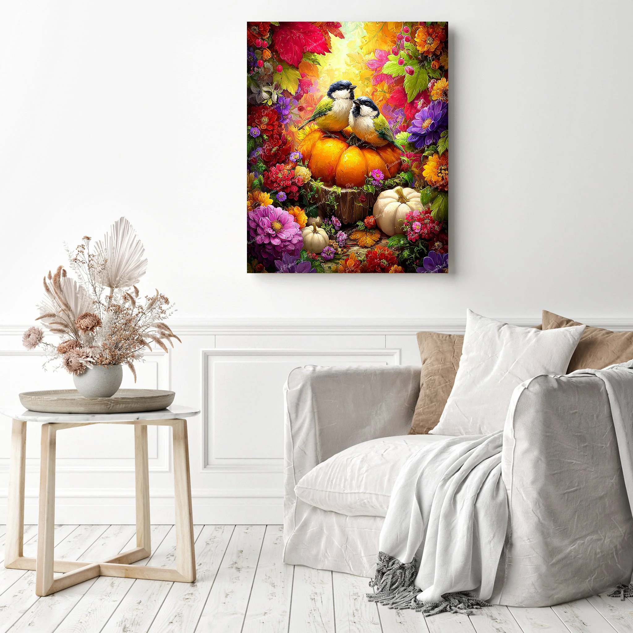 Harvest Lovebirds | Diamond Painting - Image 3