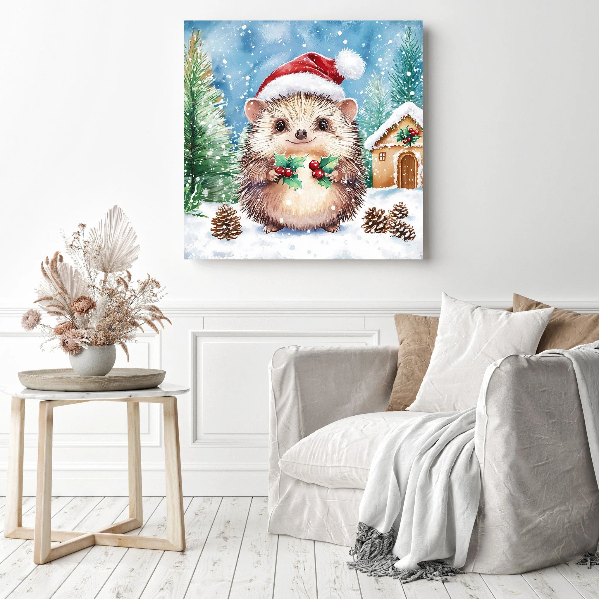 Hedgehog's Christmas | Diamond Painting - Image 3