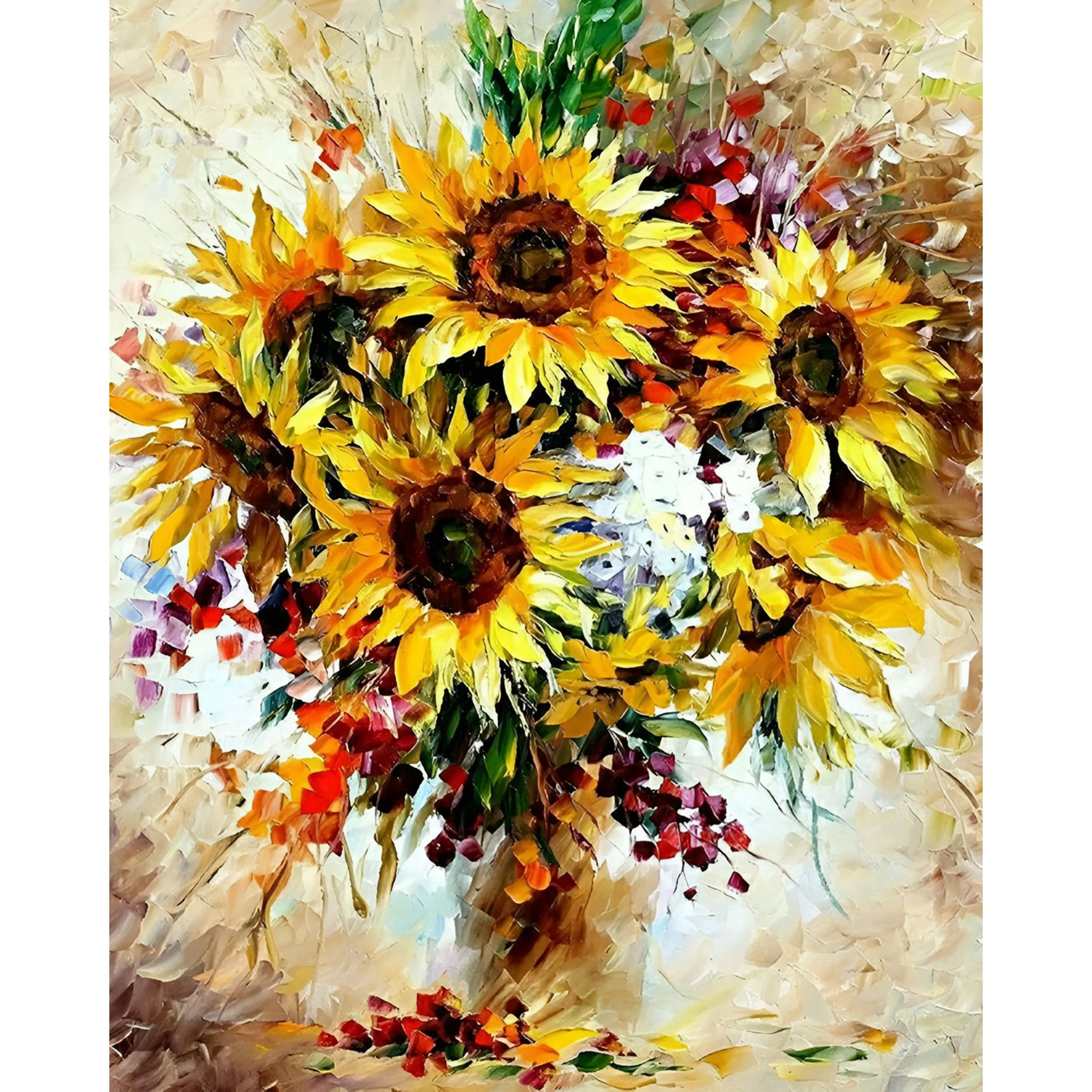 Bright Sunflower Vase | Diamond Painting - Image 2