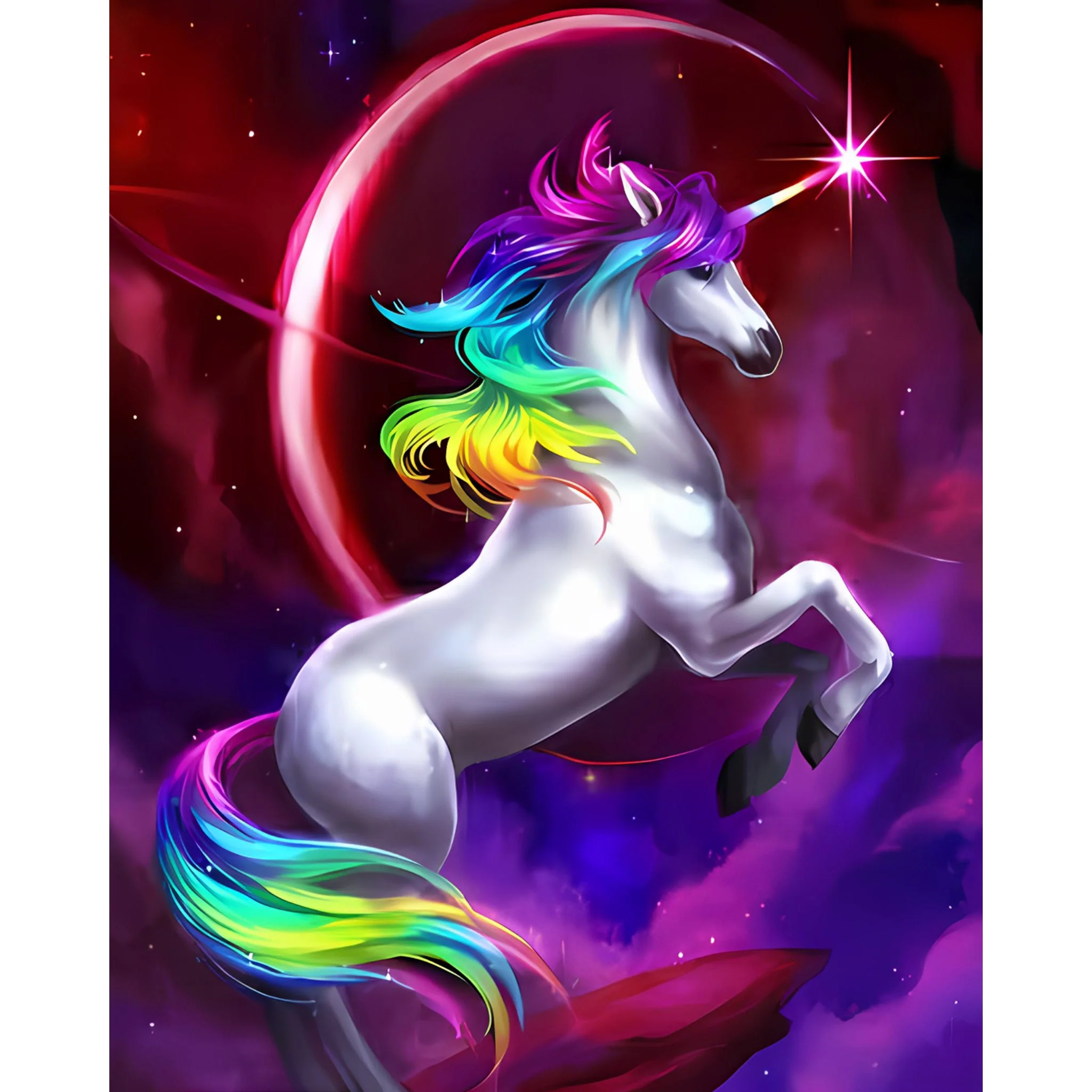Rainbow Unicorn | Diamond Painting - Image 2