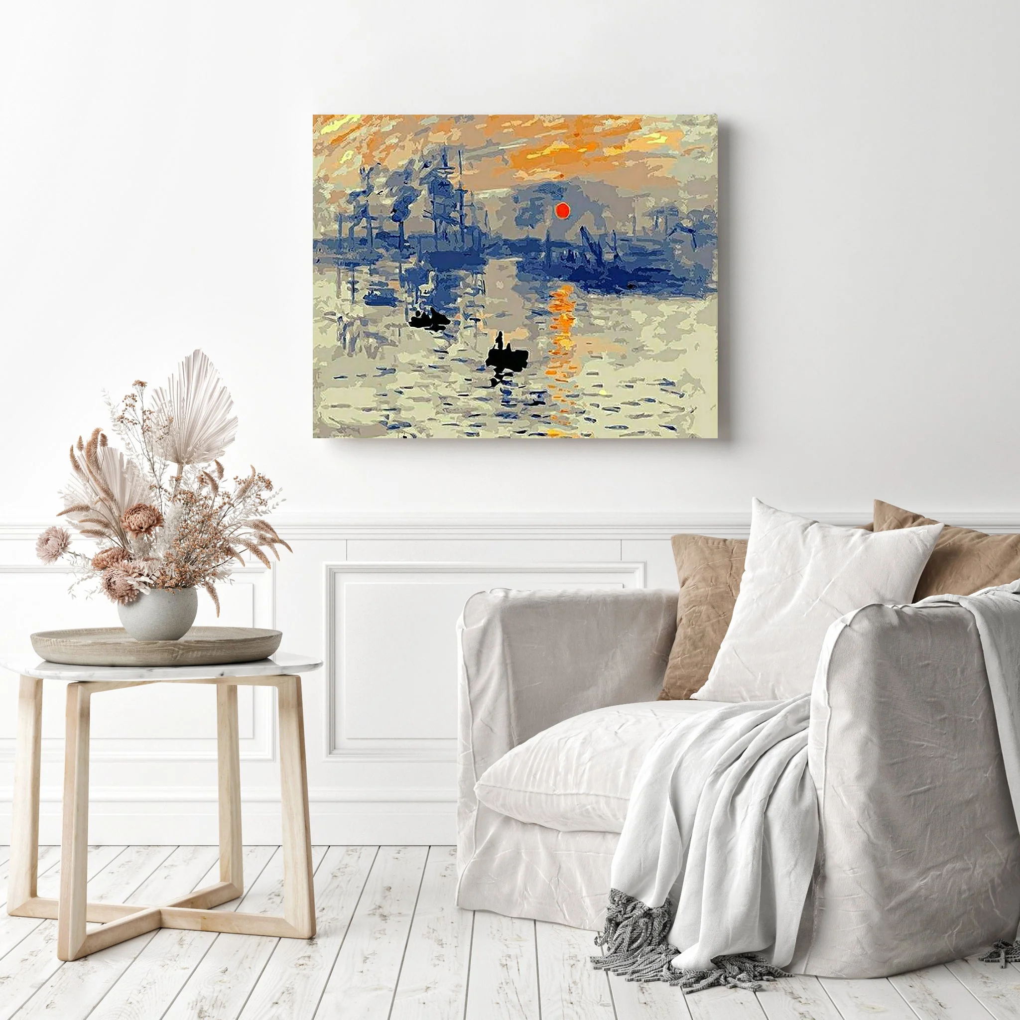 Impression Sunrise - Claude Monet | Diamond Painting - Image 3