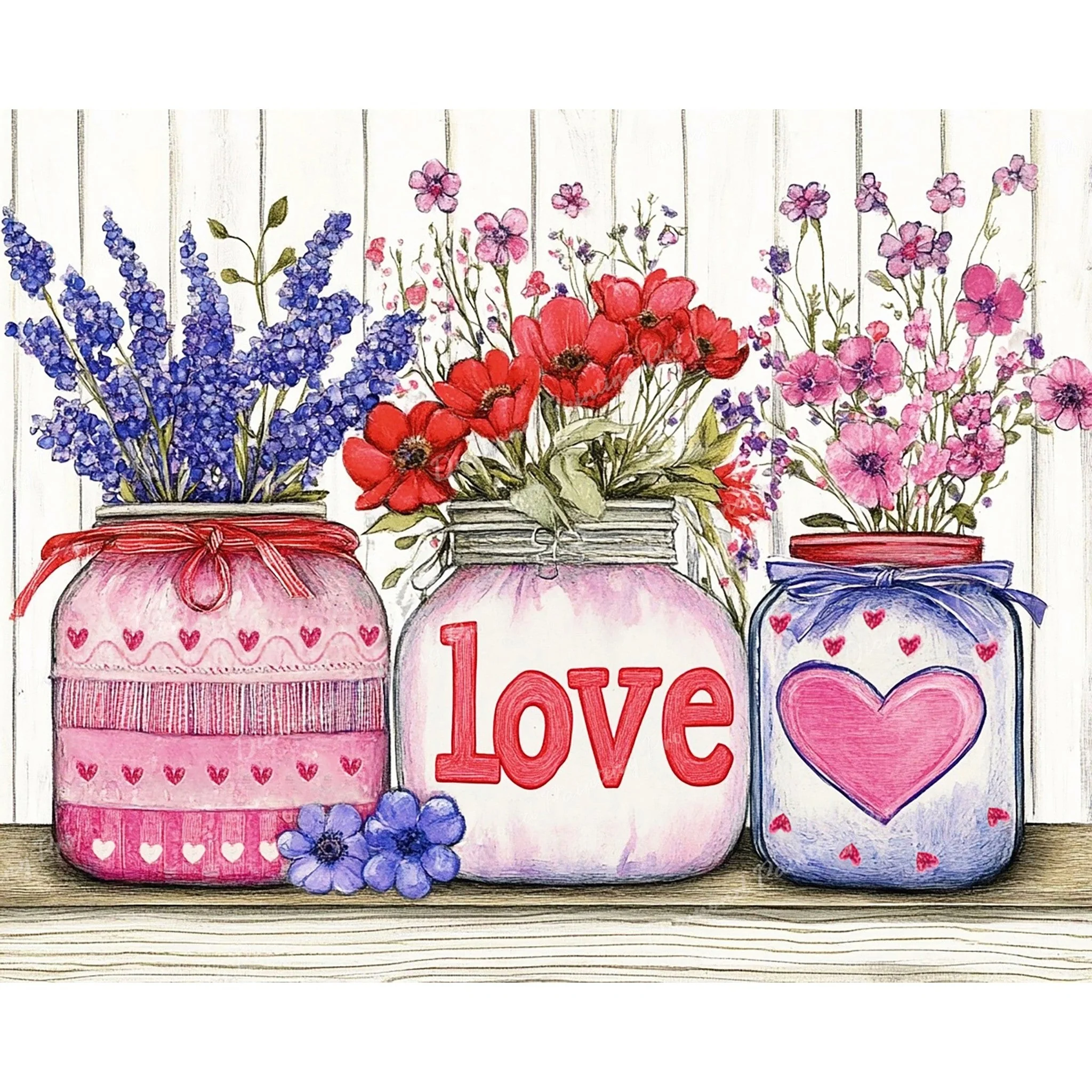 Jars of Love | Diamond Painting - Image 2
