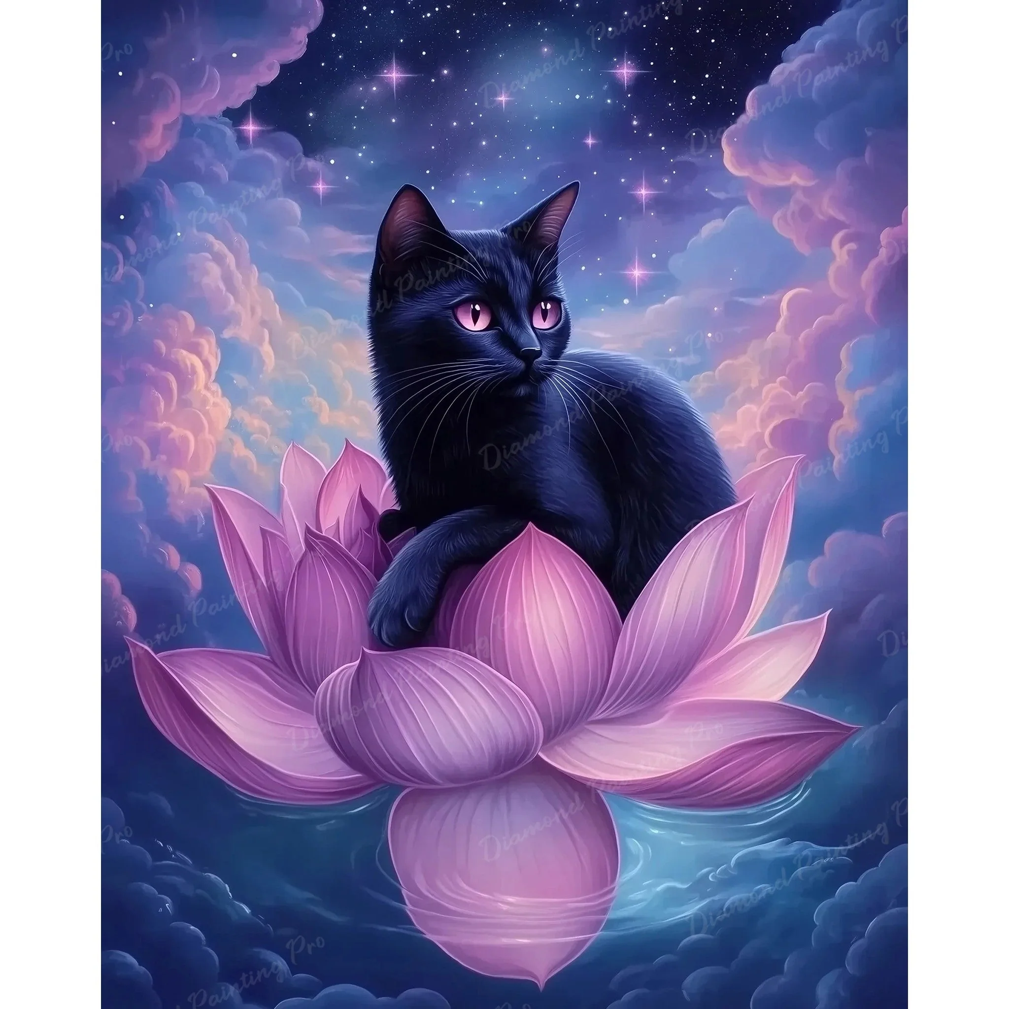 Lotus Tranquility | Diamond Painting - Image 2