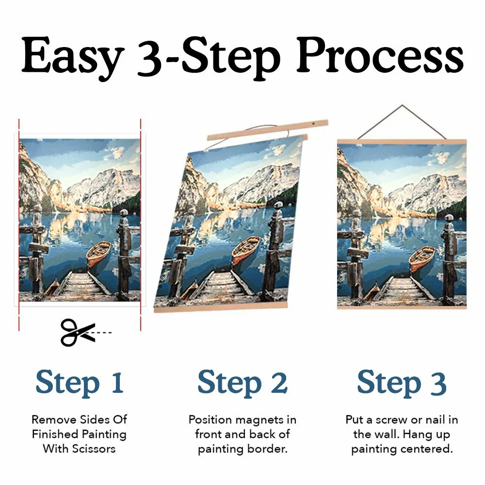 Wooden Magnetic Hanger Frame - Image 5