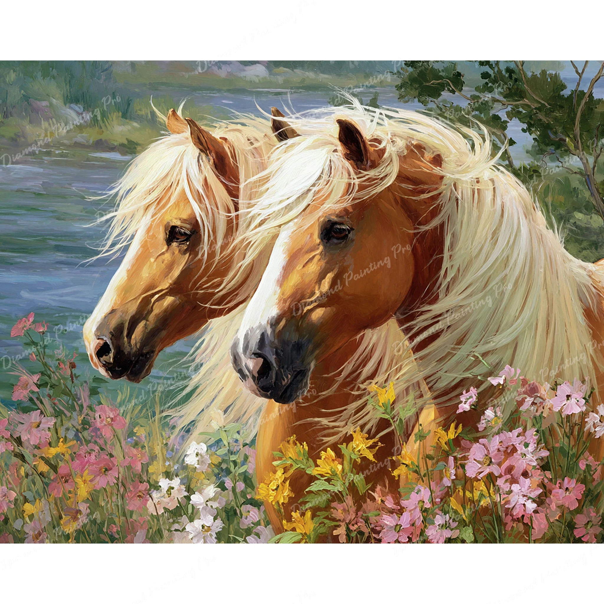 Manes of the Morning Mist | Diamond Painting - Image 2