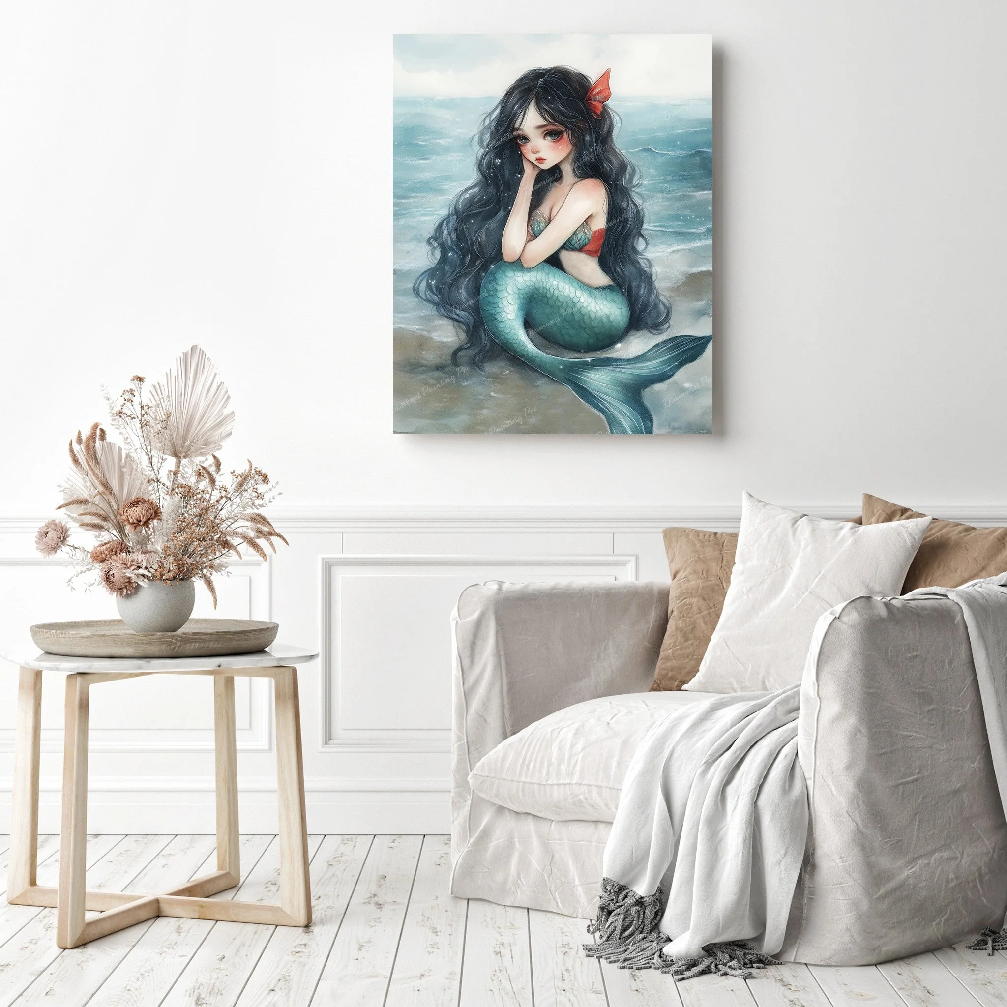 Mermaid's Christmas Wish | Diamond Painting - Image 3