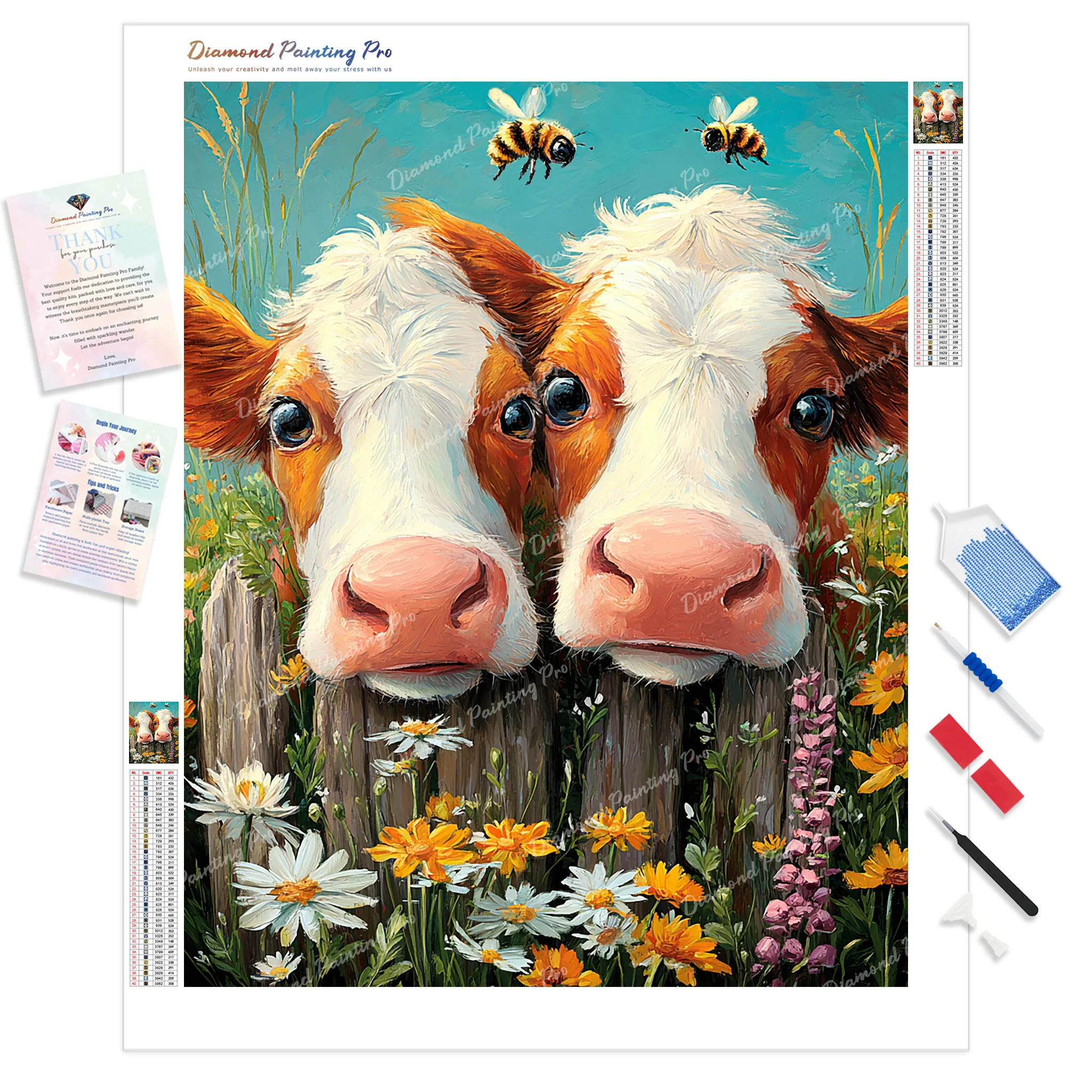 Noses in the Daisies | Diamond Painting