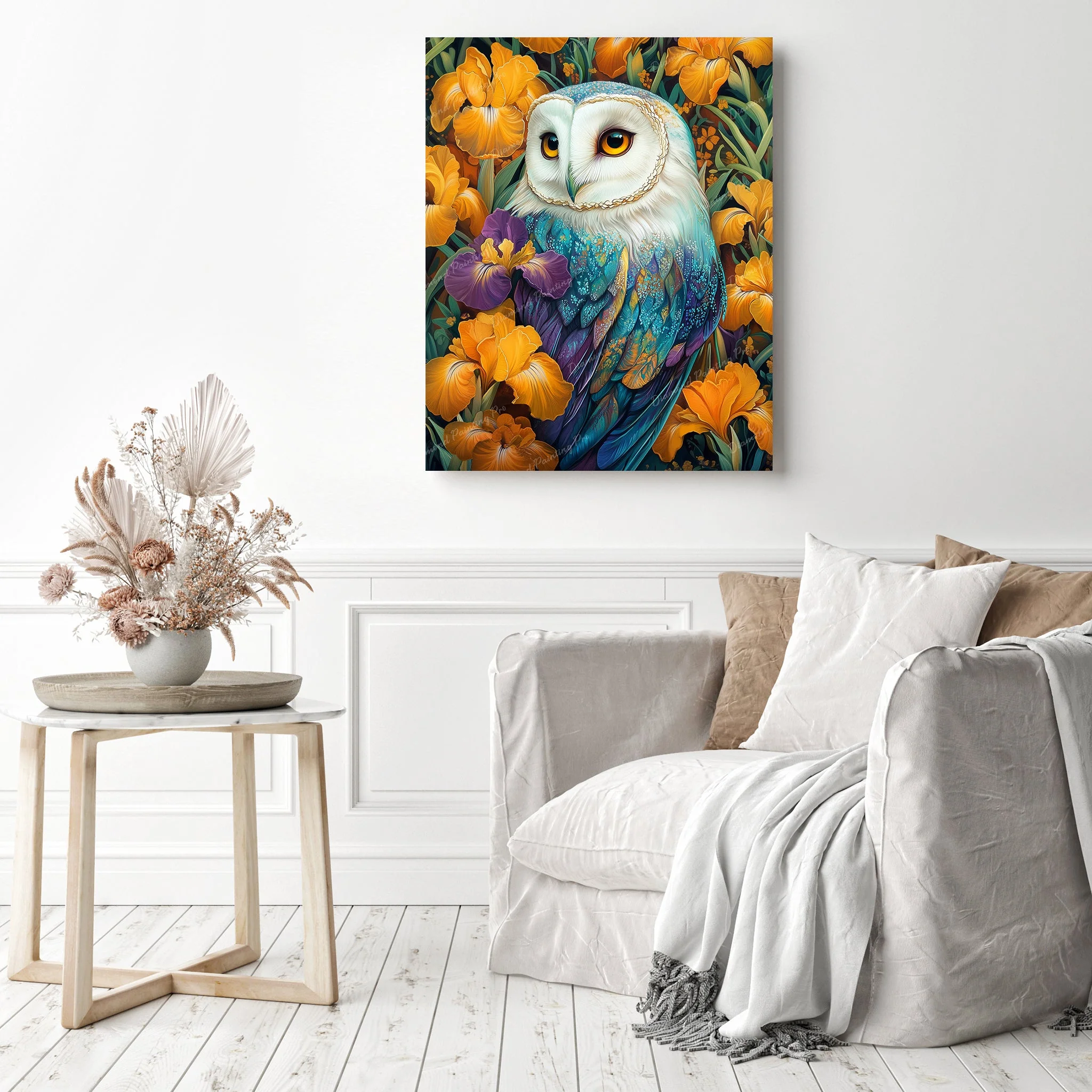 Owl and Bloom | Diamond Painting - Image 3