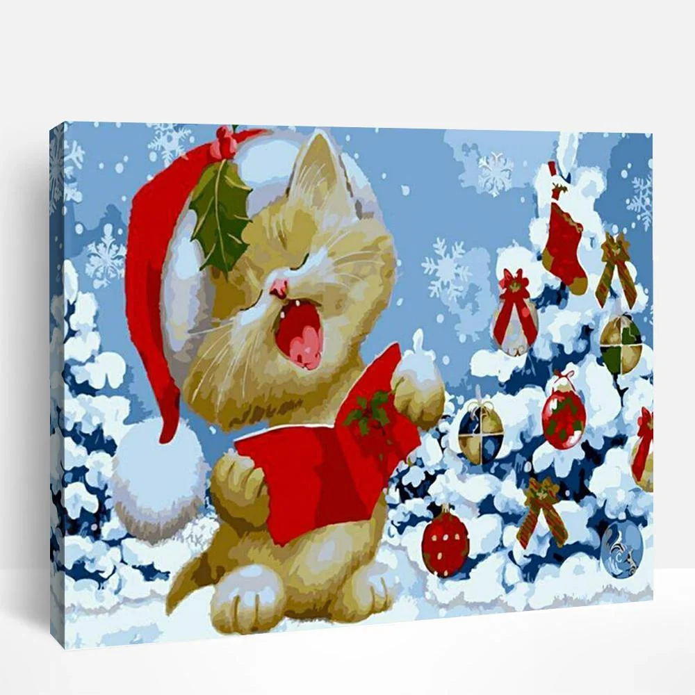 A Very Meowy Christmas | Paint By Numbers