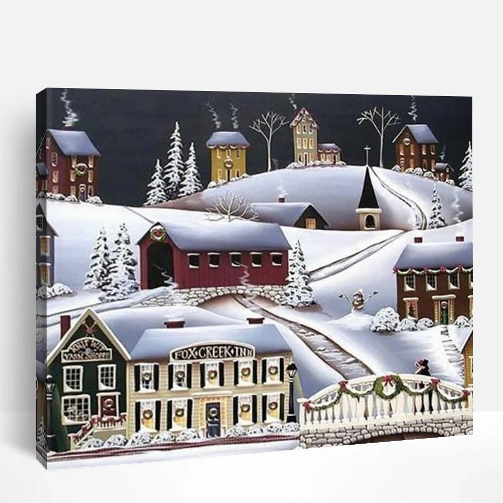 Fox Creek Town | Paint By Numbers