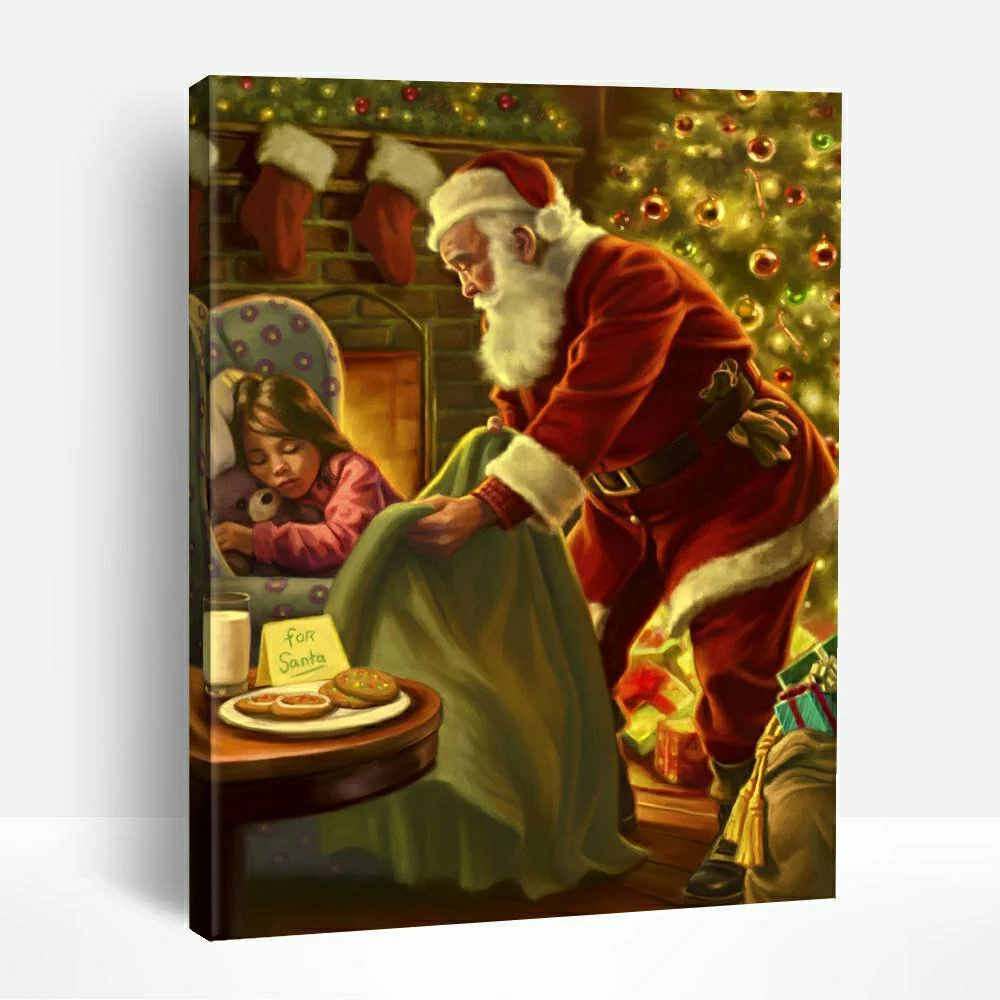 Santa's Warmth | Paint By Numbers