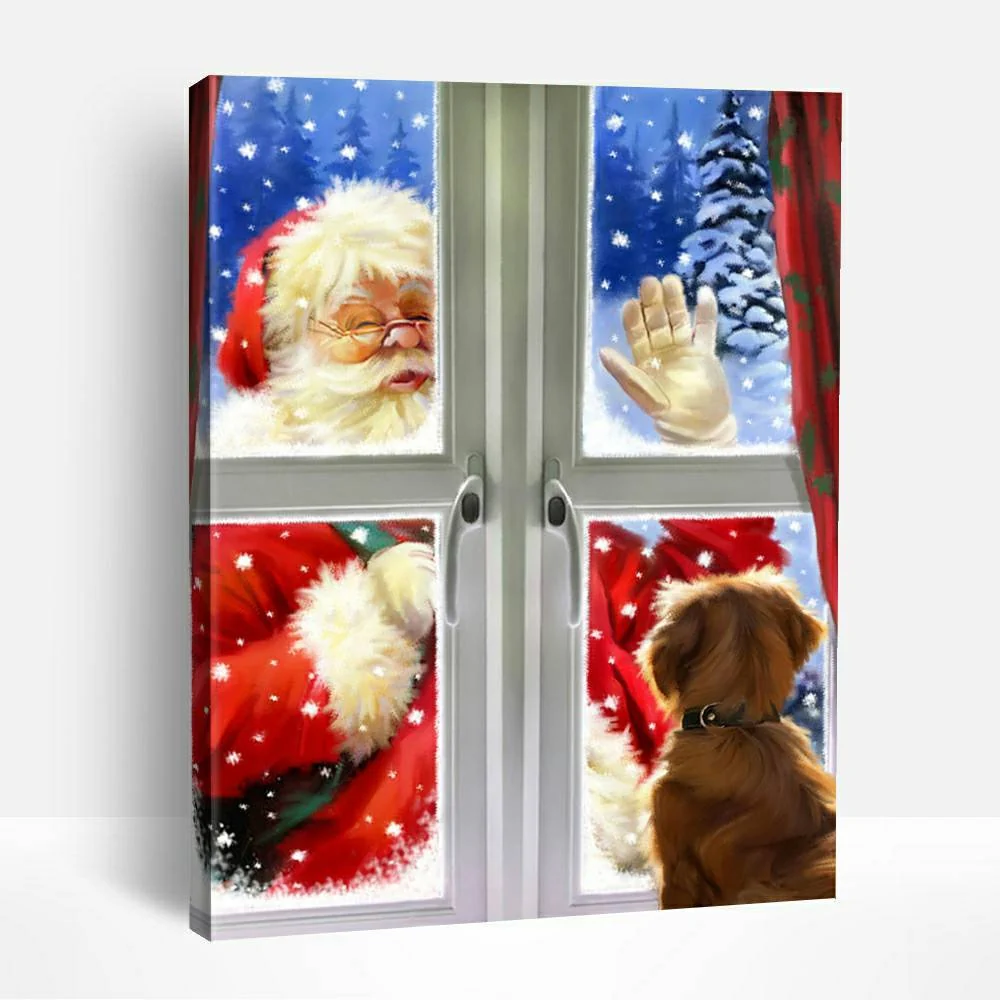 Santa's Xmas Visit | Paint By Numbers