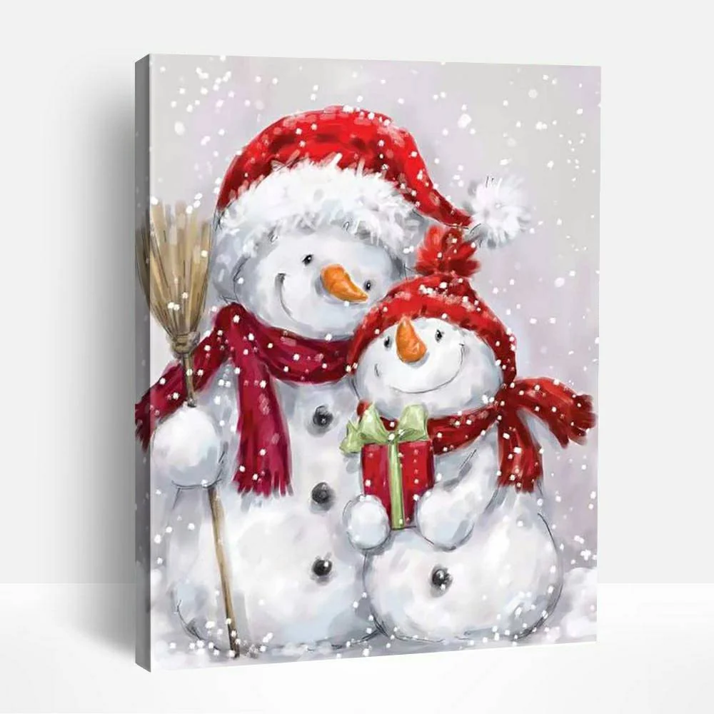 Joyful Snowmans | Paint By Numbers