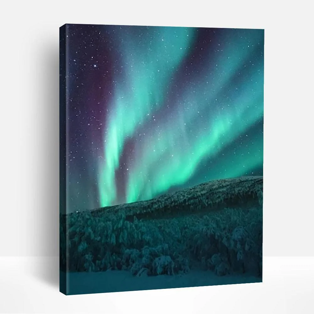Aurora Borealis Scene | Paint By Numbers