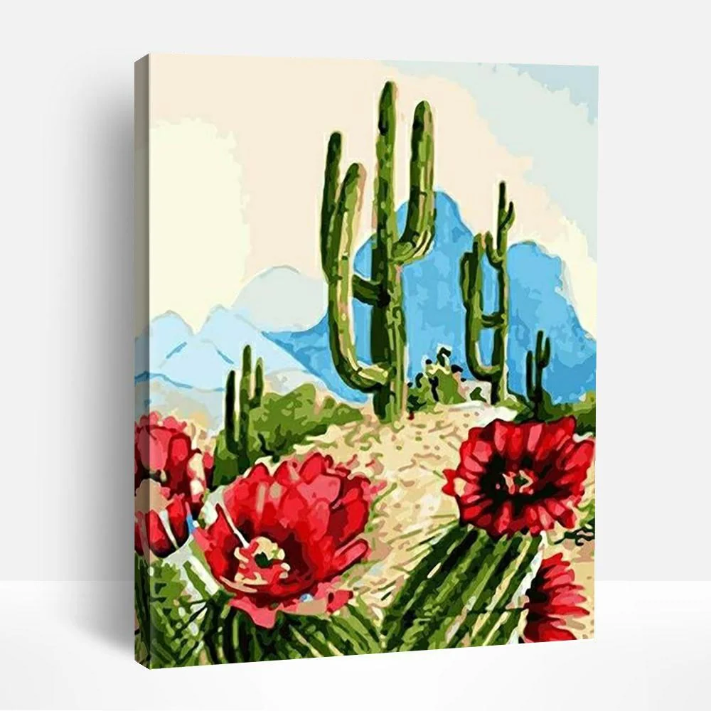 Cactus Flowers | Paint By Numbers