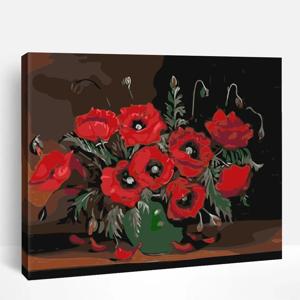 Poppy Flower | Paint By Numbers