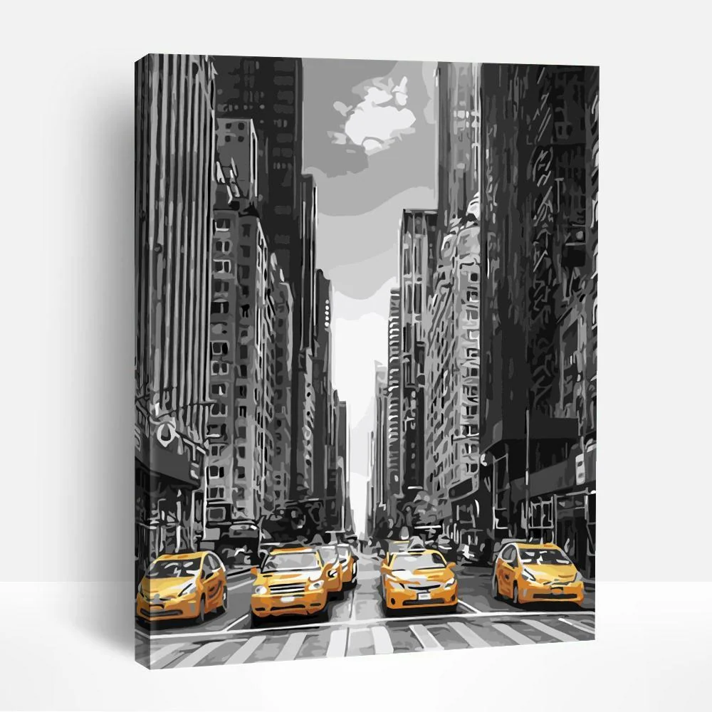 Yellow Cabs | Paint By Numbers