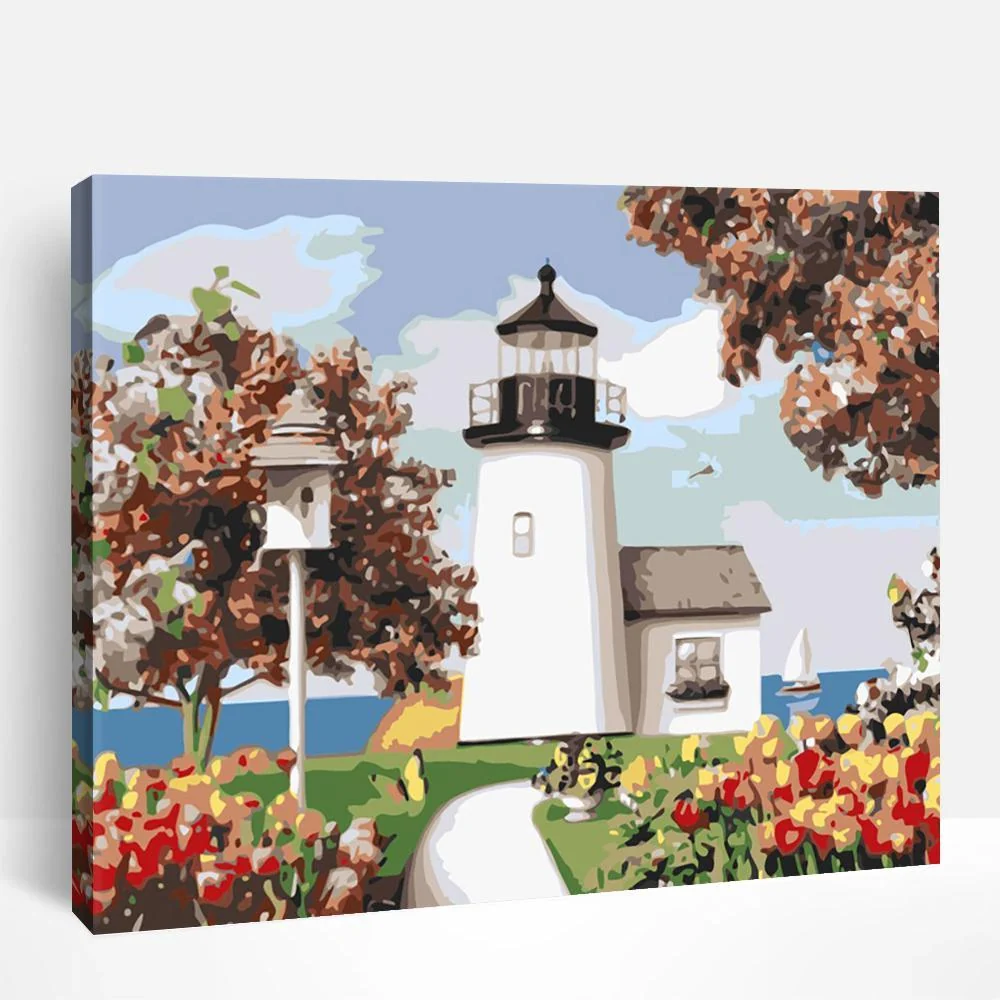 Seaside Lighthouses | Paint By Numbers