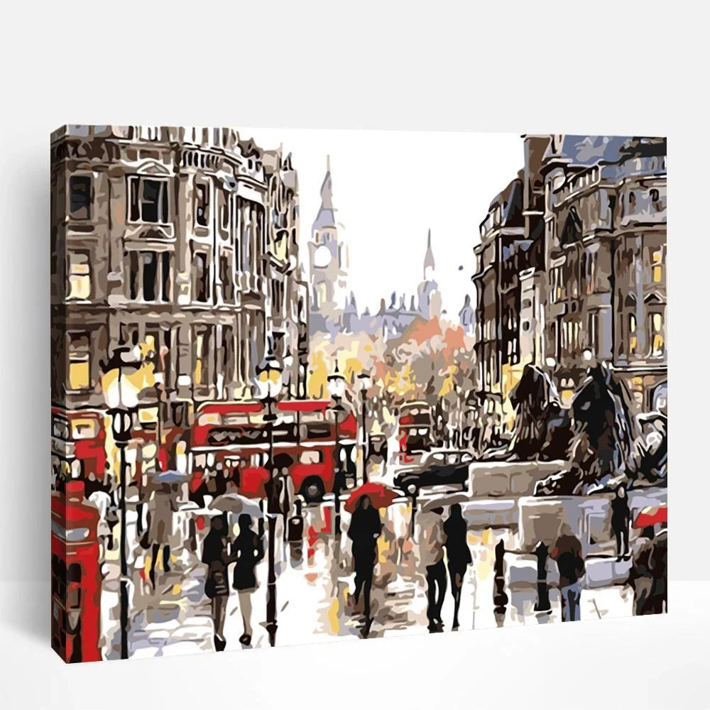 Rainy City | Paint By Numbers