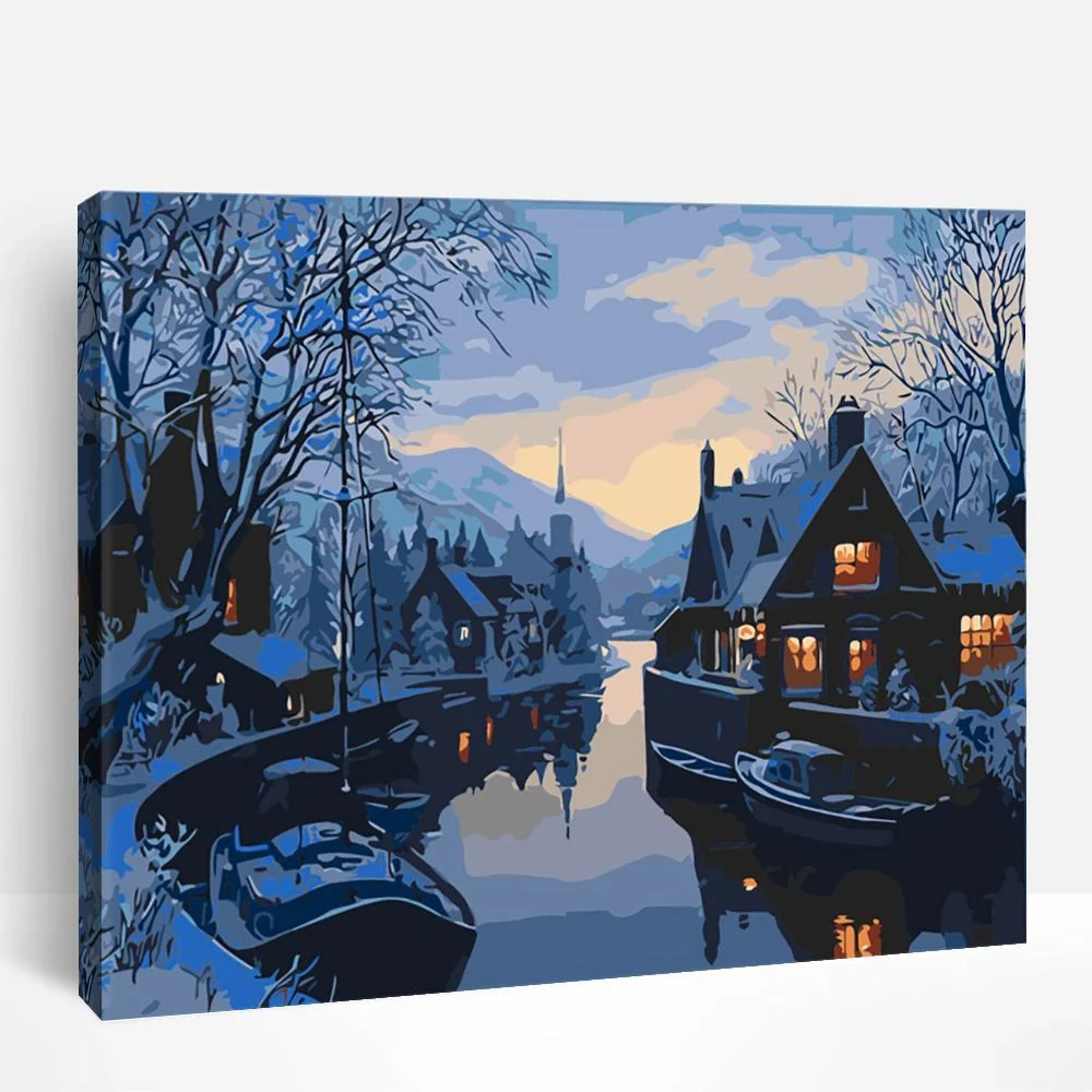 Night Village | Paint By Numbers