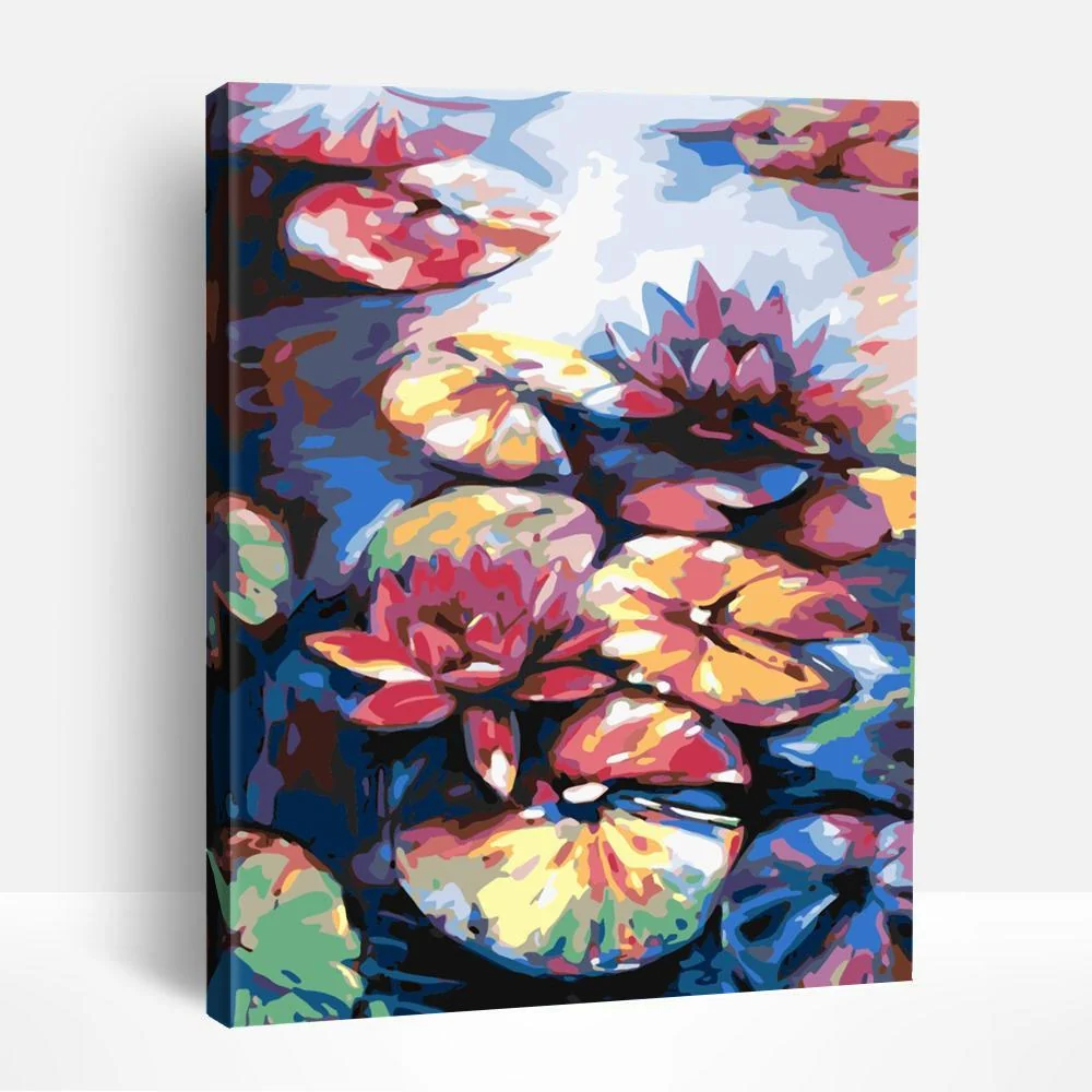 Vivid Waterlilies | Paint By Numbers