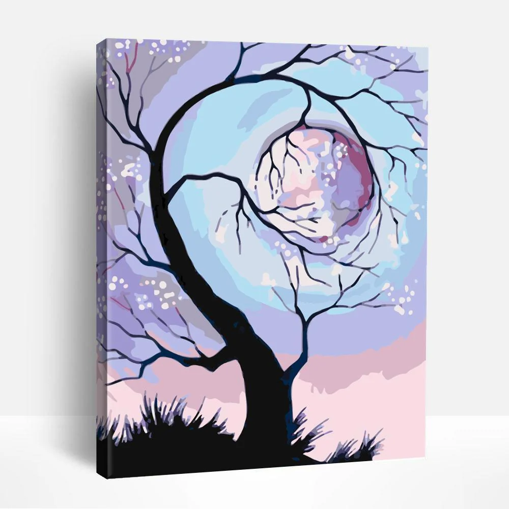 Mystic Moon Tree | Paint By Numbers