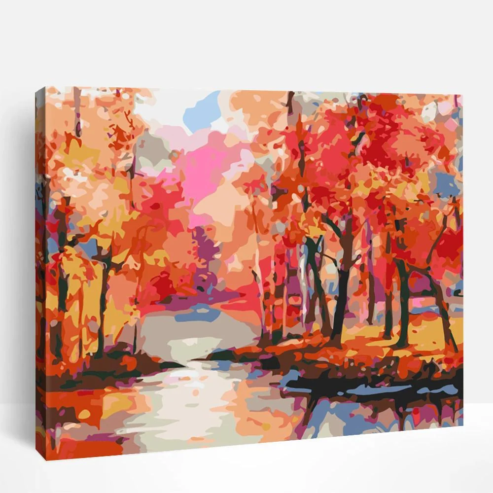 Crimson Canopy | Paint By Numbers