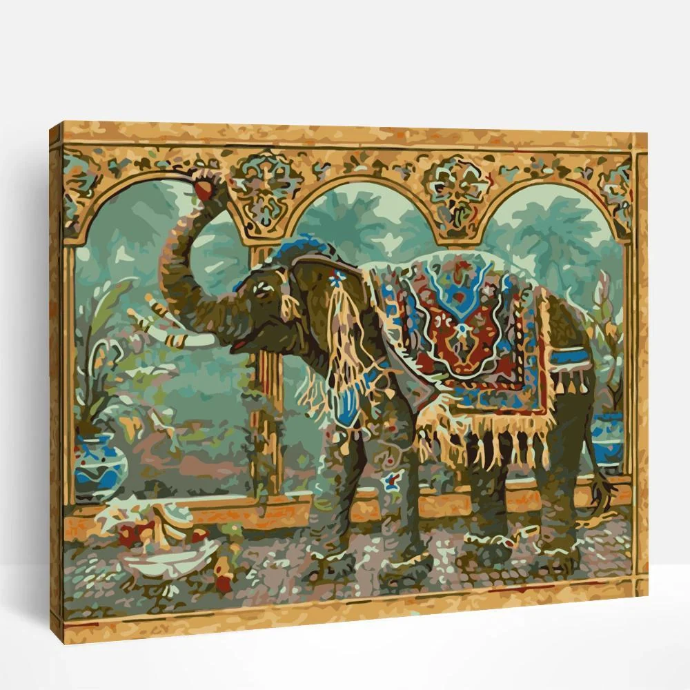 Majestic Indian Elephant | Paint By Numbers