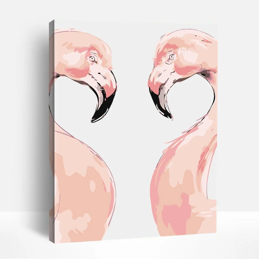 Flamingo Couple | Paint By Numbers
