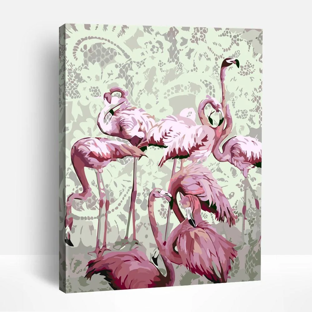 Vintage Flamingo | Paint By Numbers