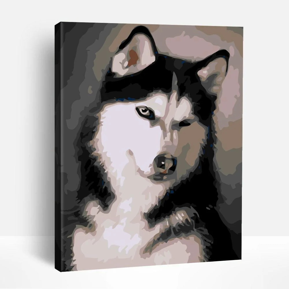 Husky Portrait | Paint By Numbers