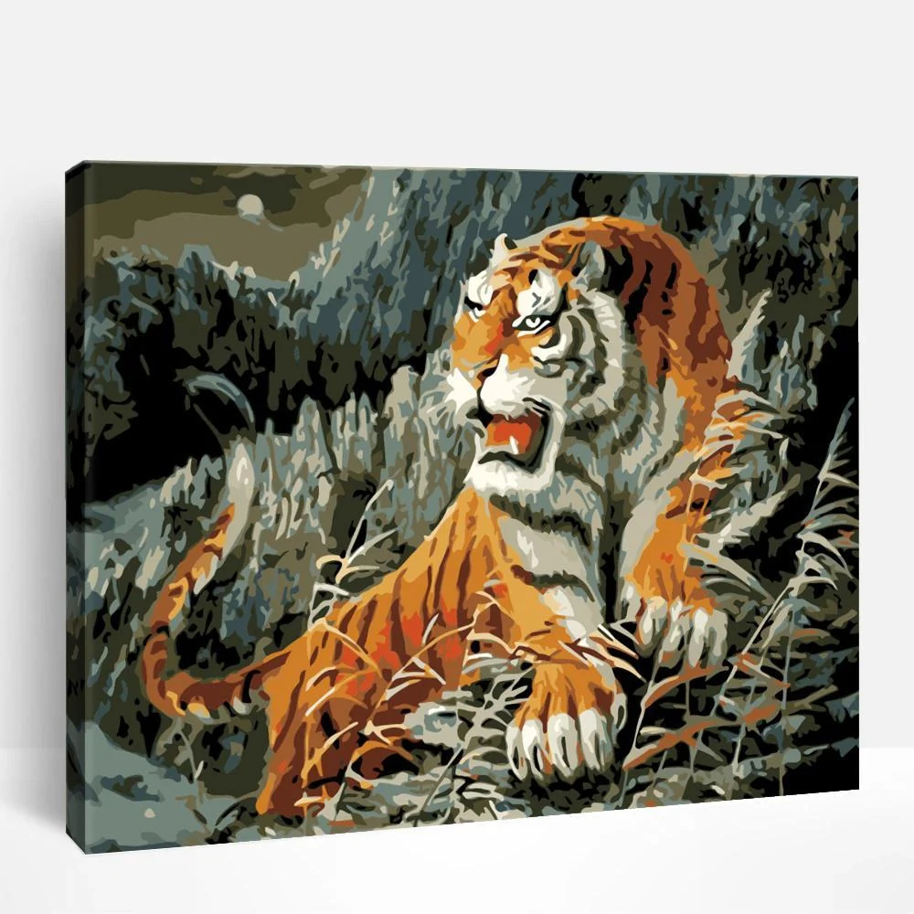 Tiger in Motion | Paint By Numbers